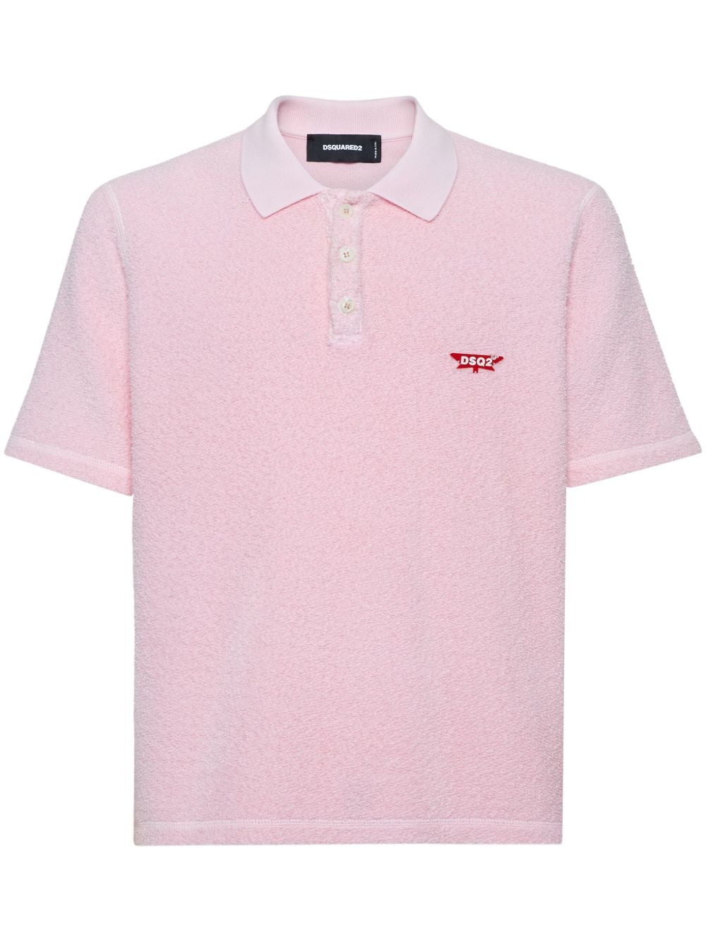 logo-appliqué polo shirt - 1