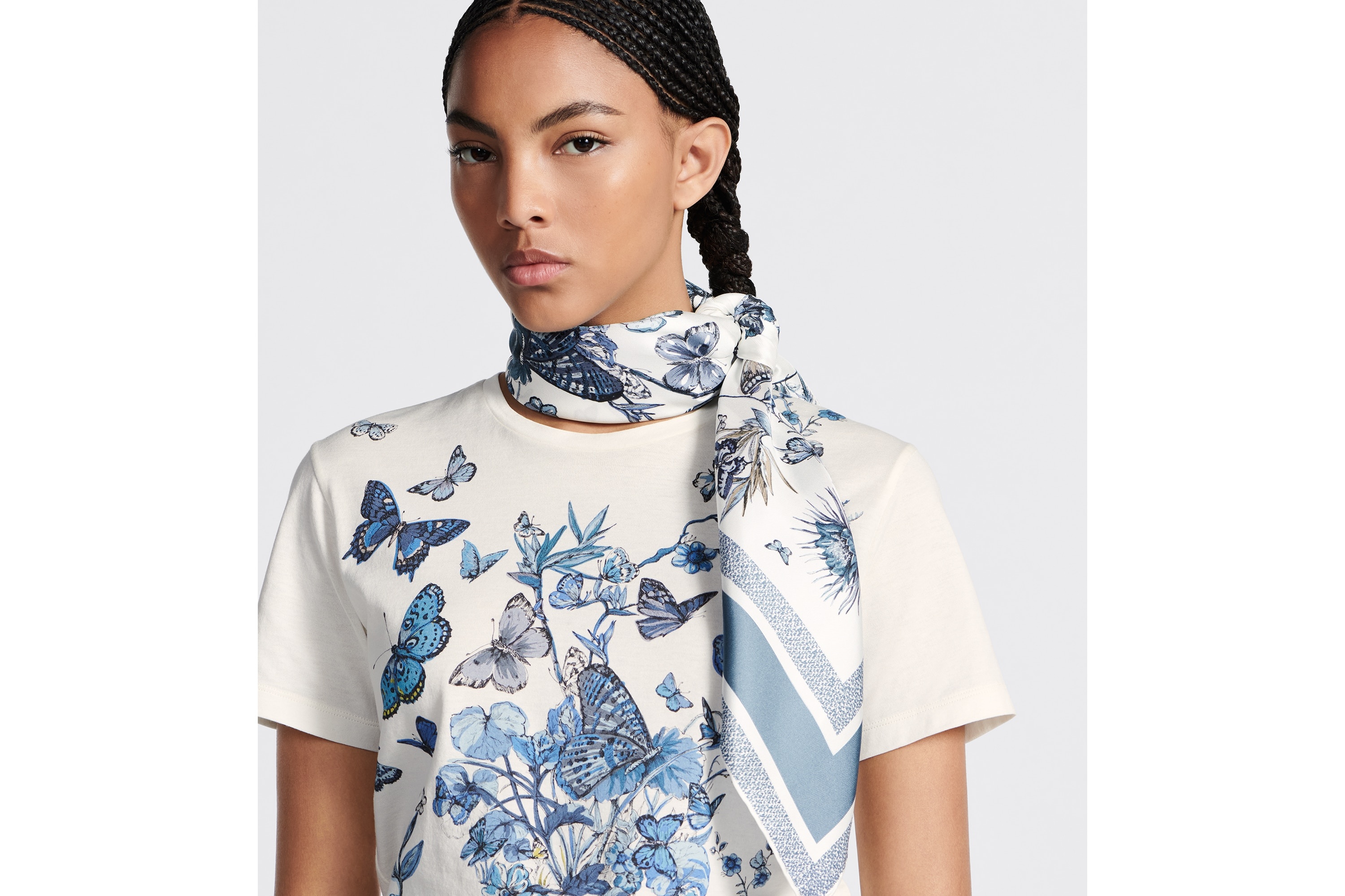 Dior Toile de Jouy Mexico 90 Square Scarf | REVERSIBLE