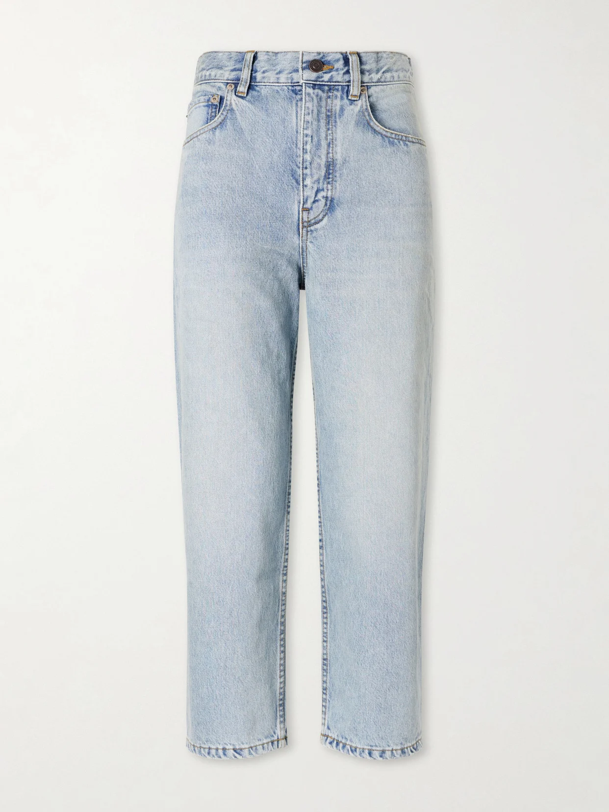 Jackie Mid-rise Straight-leg Capri Jeans - 1