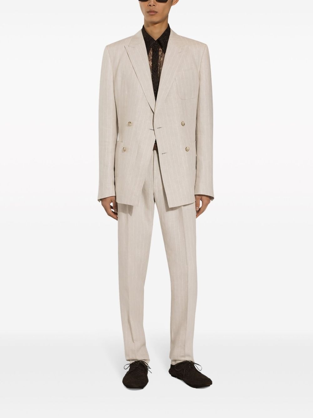 tailored linen trousers - 2