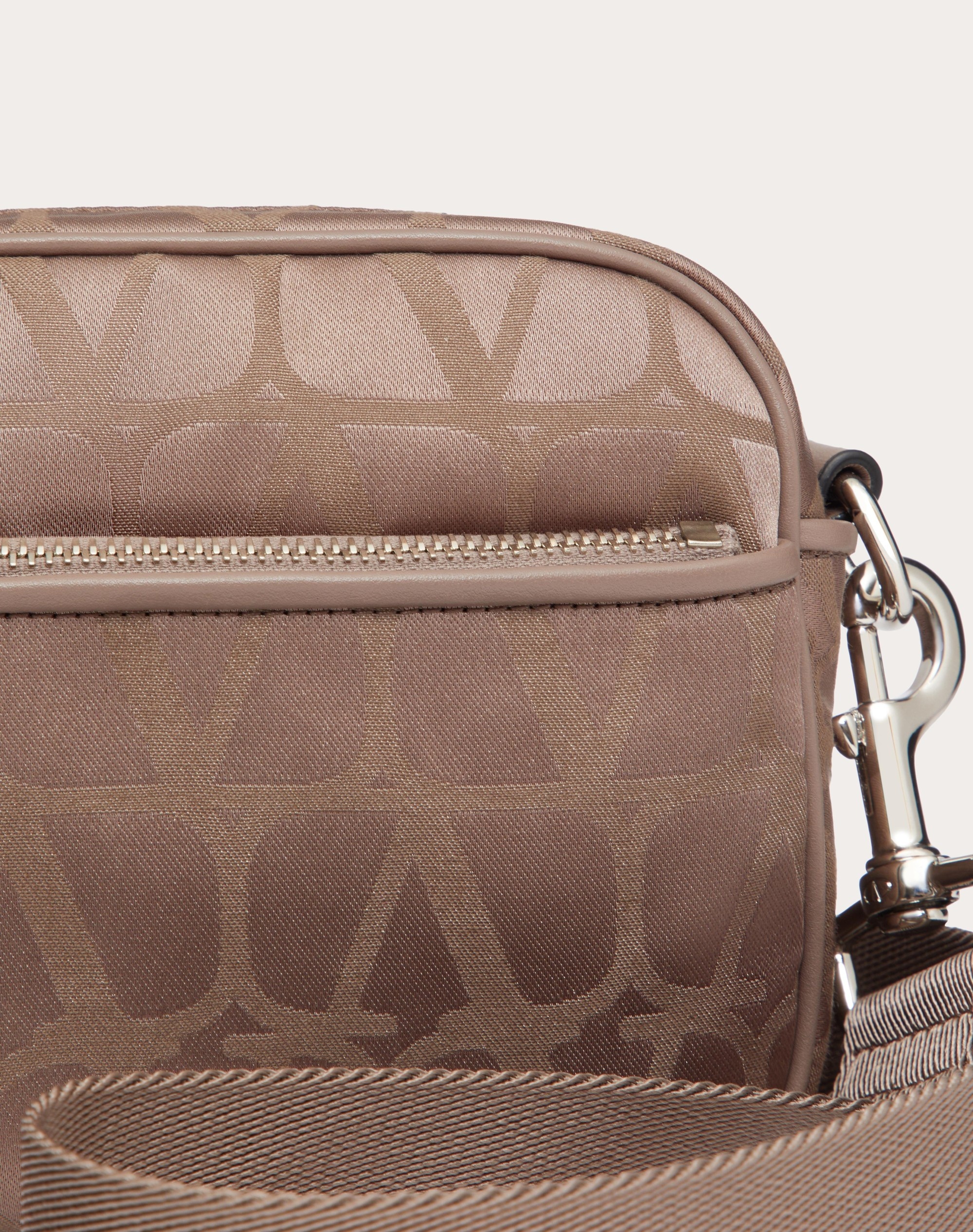 TOILE ICONOGRAPHE SHOULDER BAG IN TECHNICAL FABRIC WITH LEATHER DETAILS - 8