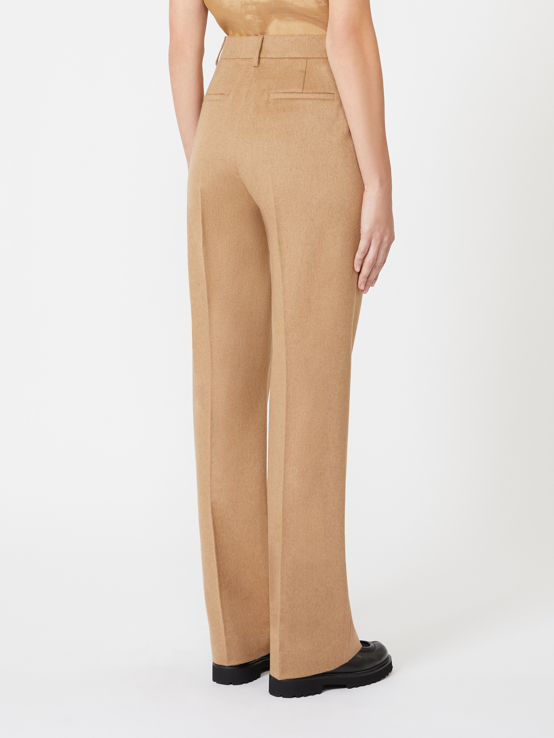 CARBONE Menswear-style camel trousers - 4