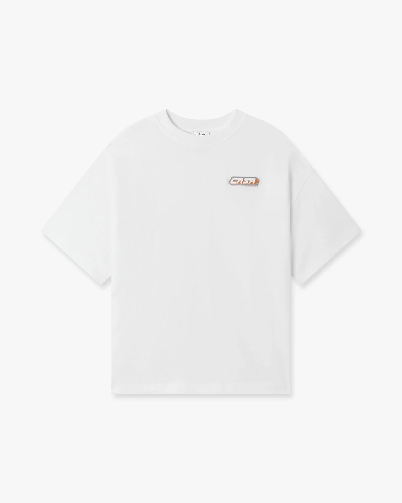 White Casa Racing Oversized Short Sleeve T‑Shirt - 1