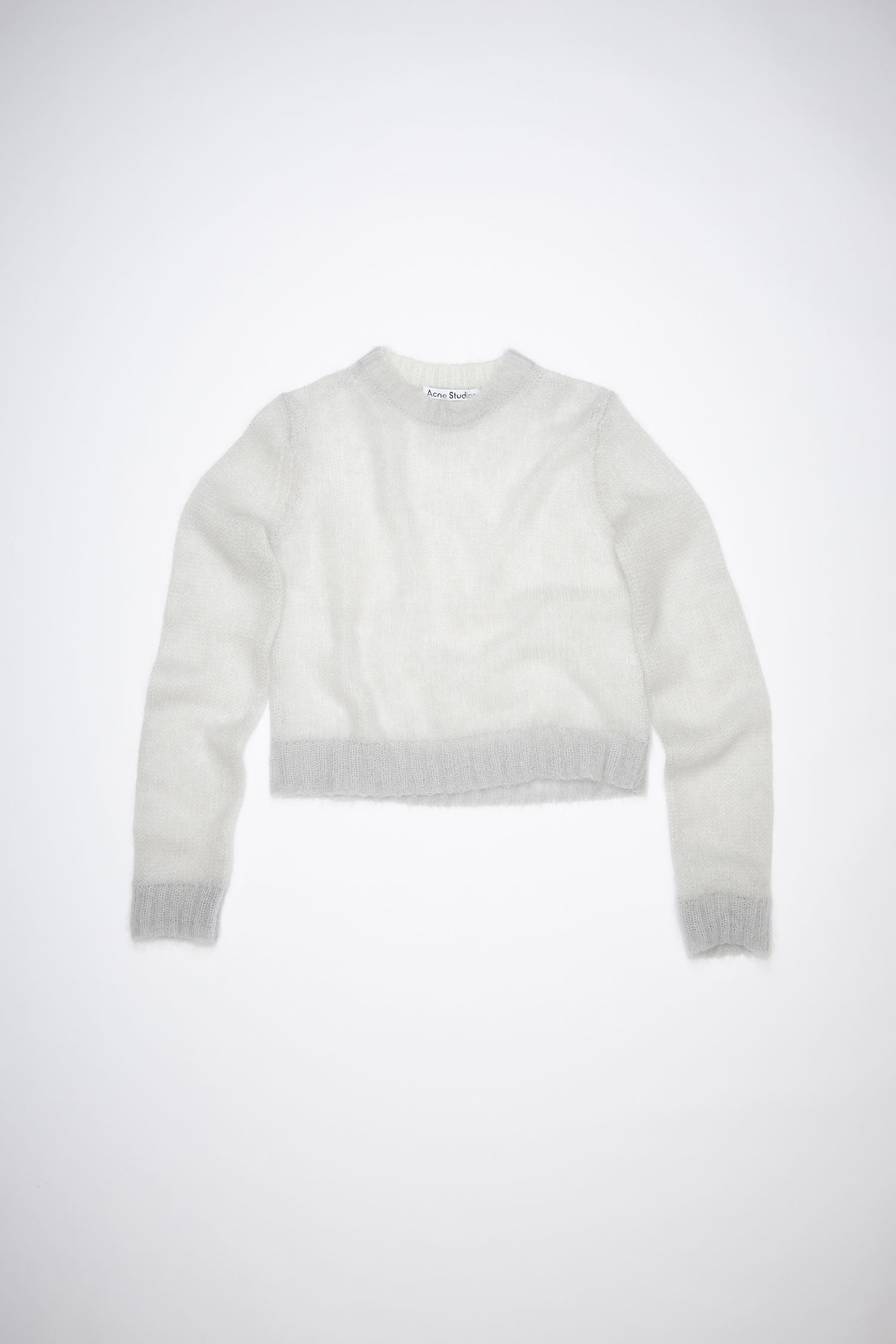 Crew neck sweater - Pale grey - 4