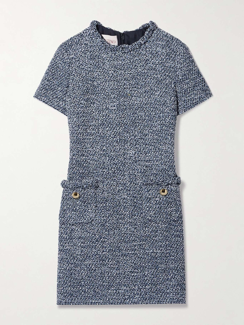Embellished tweed mini dress 1