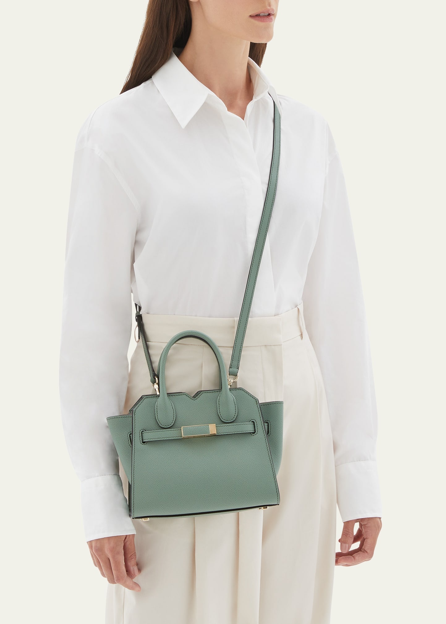 Milano Micro Leather Top-Handle Bag - 2