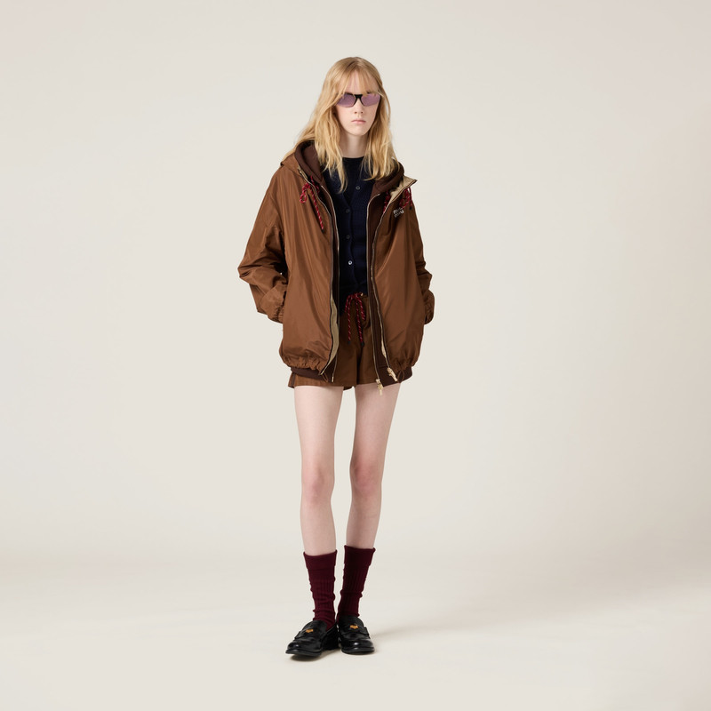 Miu Miu Cable-knit cashmere and silk cardigan outlook