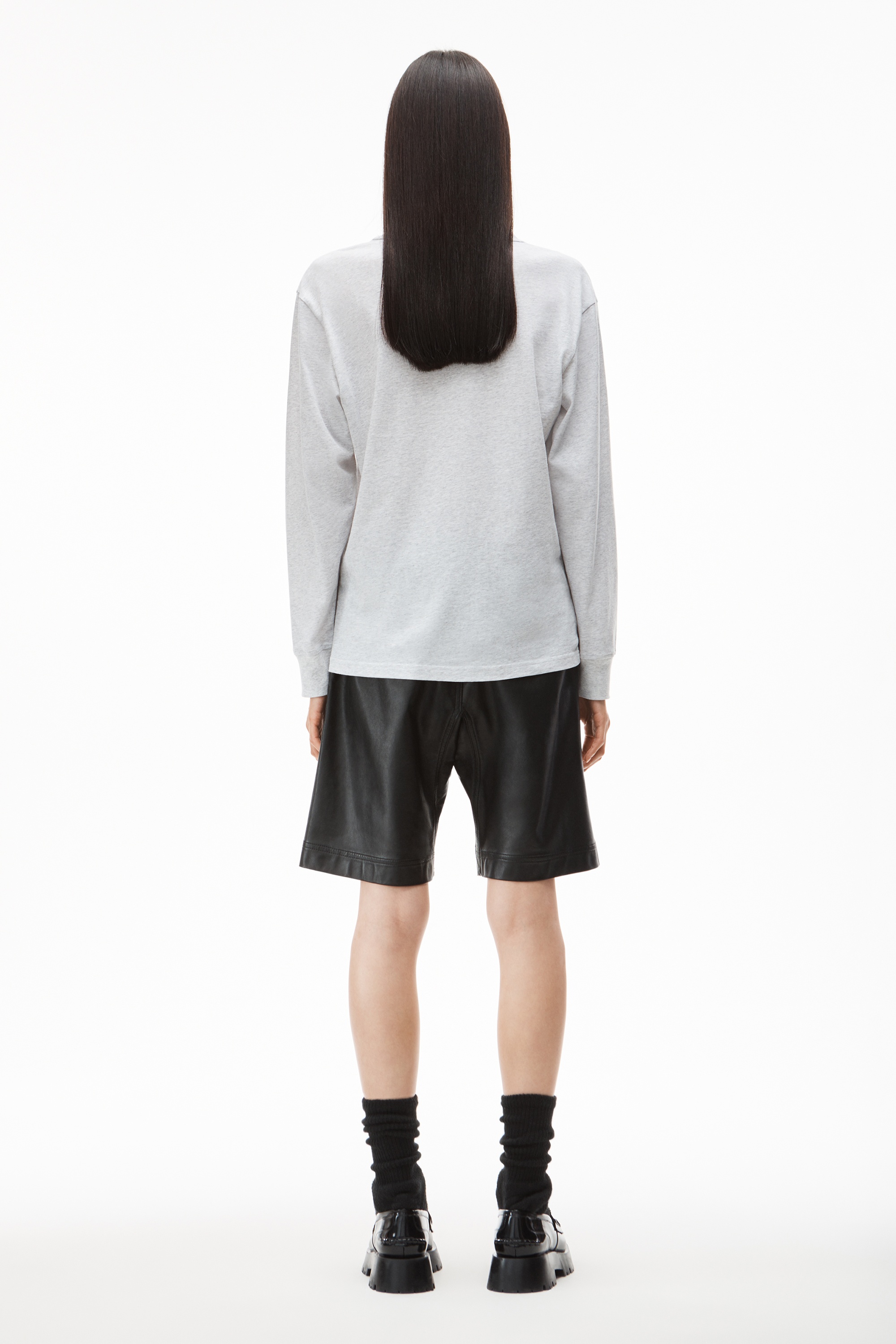 LONG-SLEEVE TEE IN HIGH TWIST JERSEY - 4