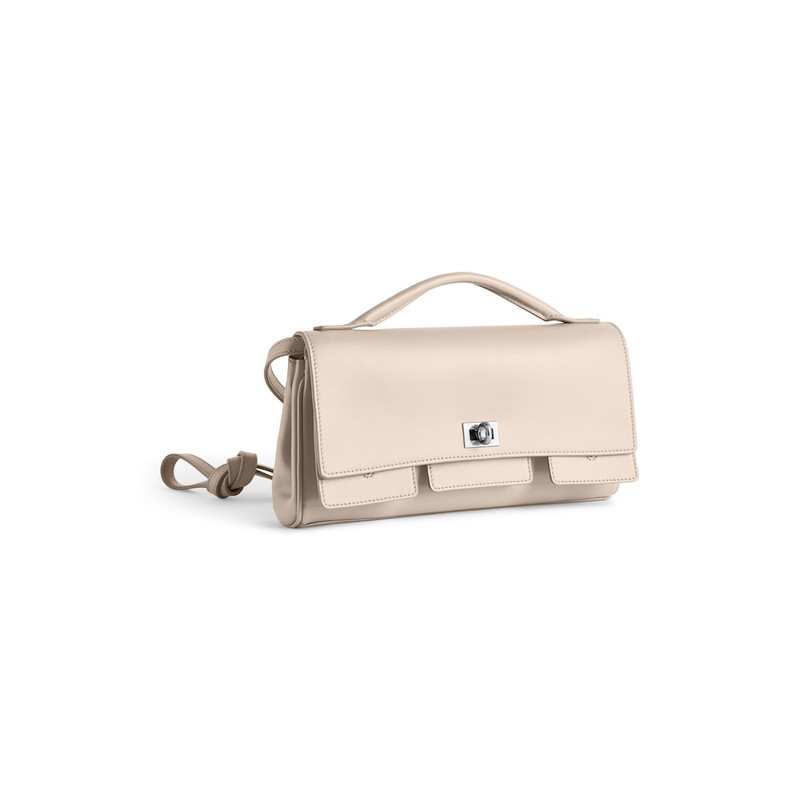 Women's Bel Air Small Clutch On Strap in Almond 2