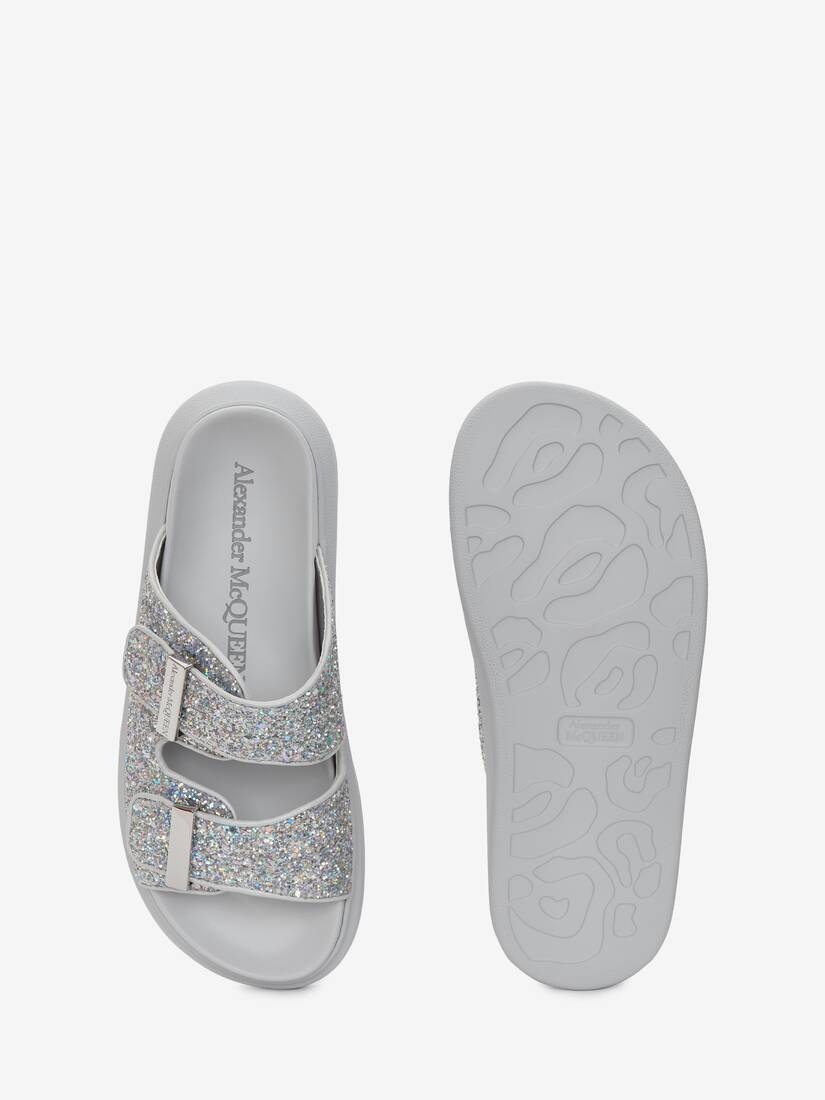Oversized Hybrid Slide in Silver - 4