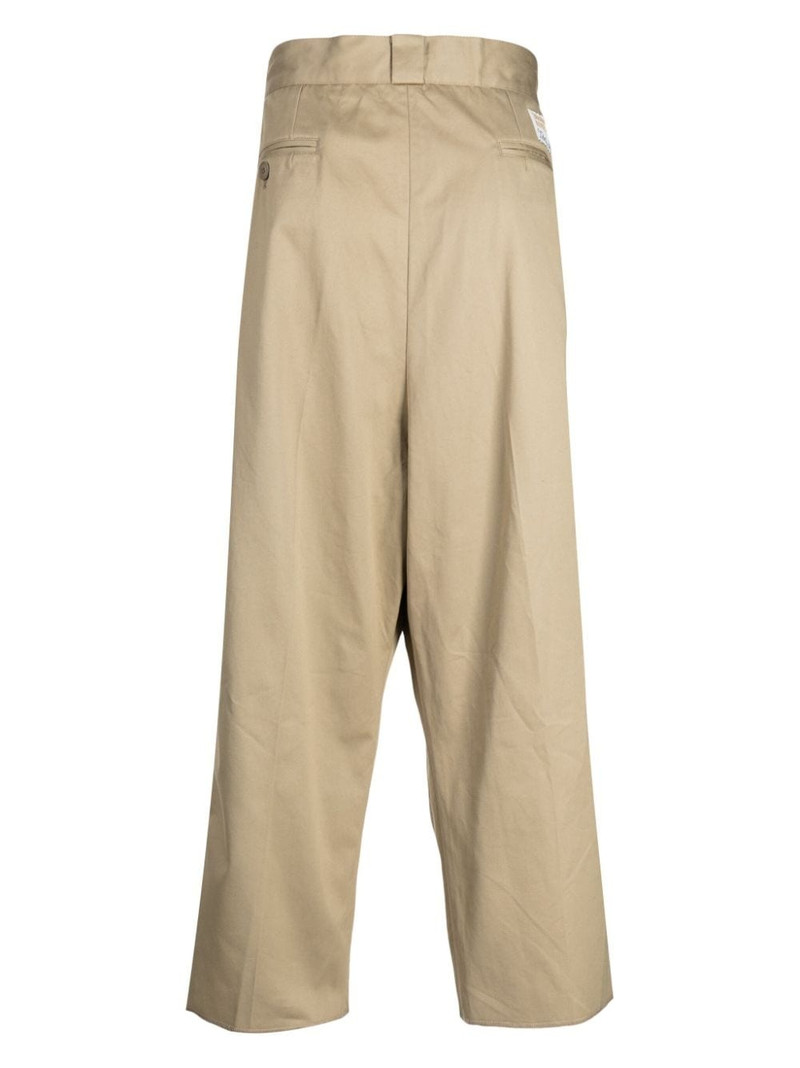 TAKAHIROMIYASHITA TheSoloist. drawstring-waist drop-crotch trousers outlook