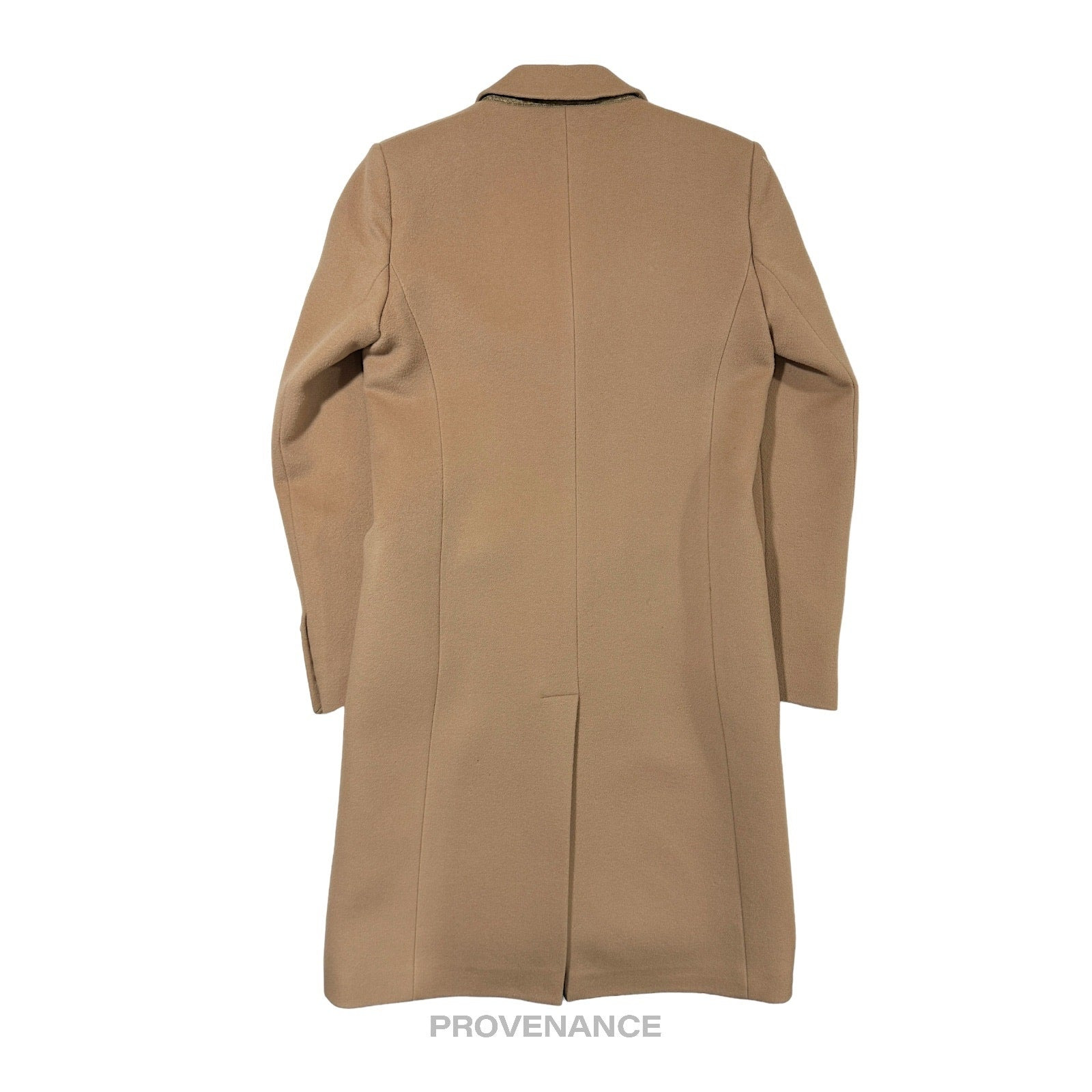 Gucci Chesterfield Wool Coat - Camel 42 - 3