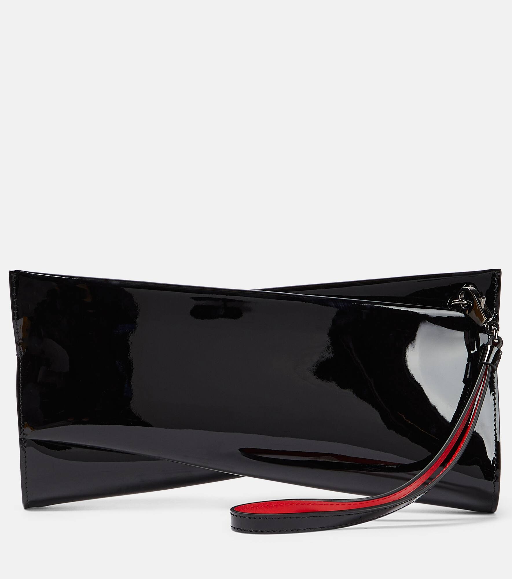 Loubitwist patent leather clutch - 1