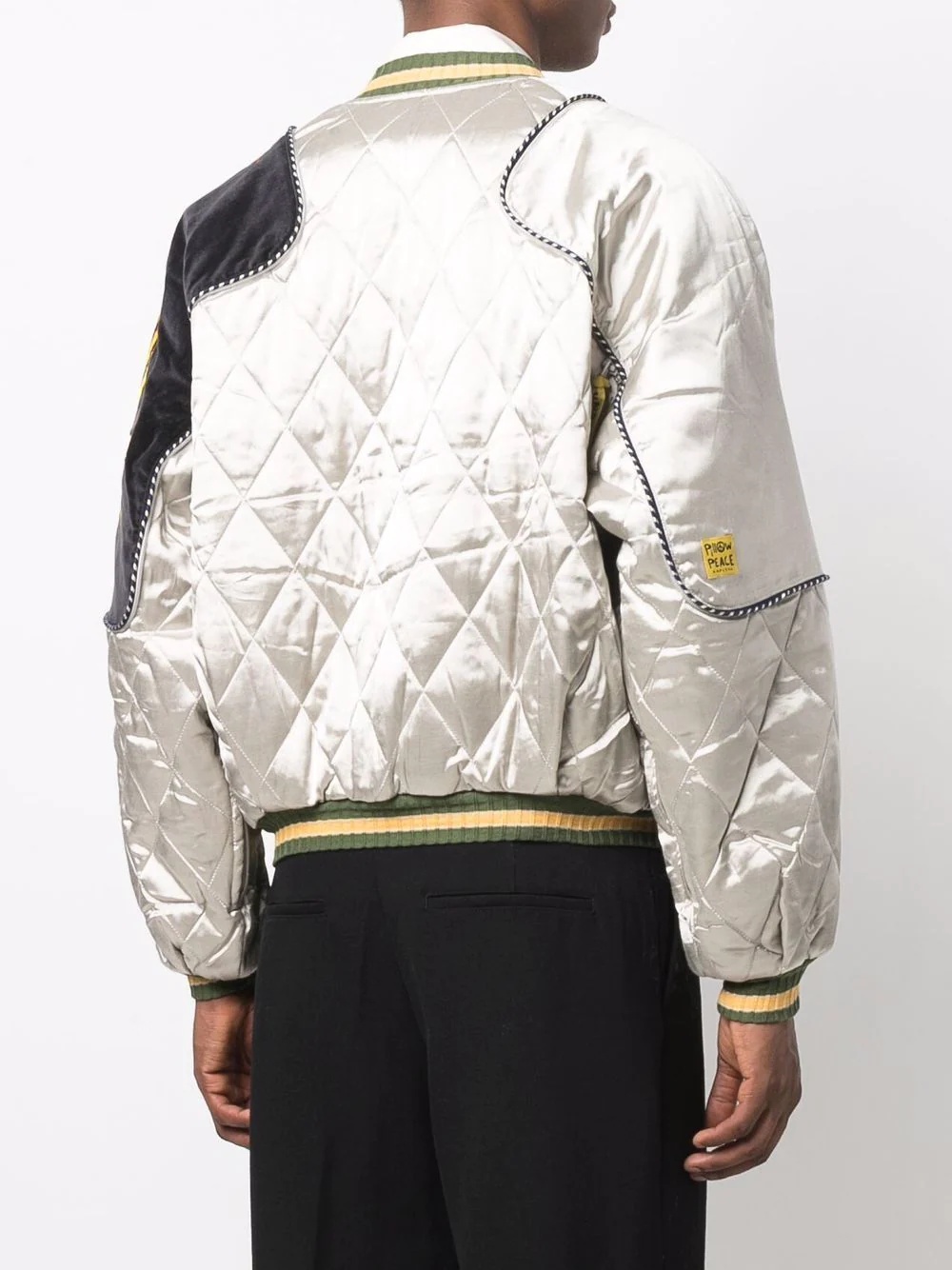 quilted patchwork bomber jacket - 4