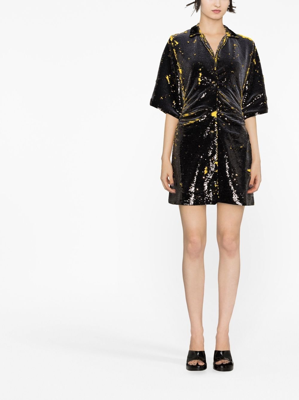 paint-splatter minidress - 2