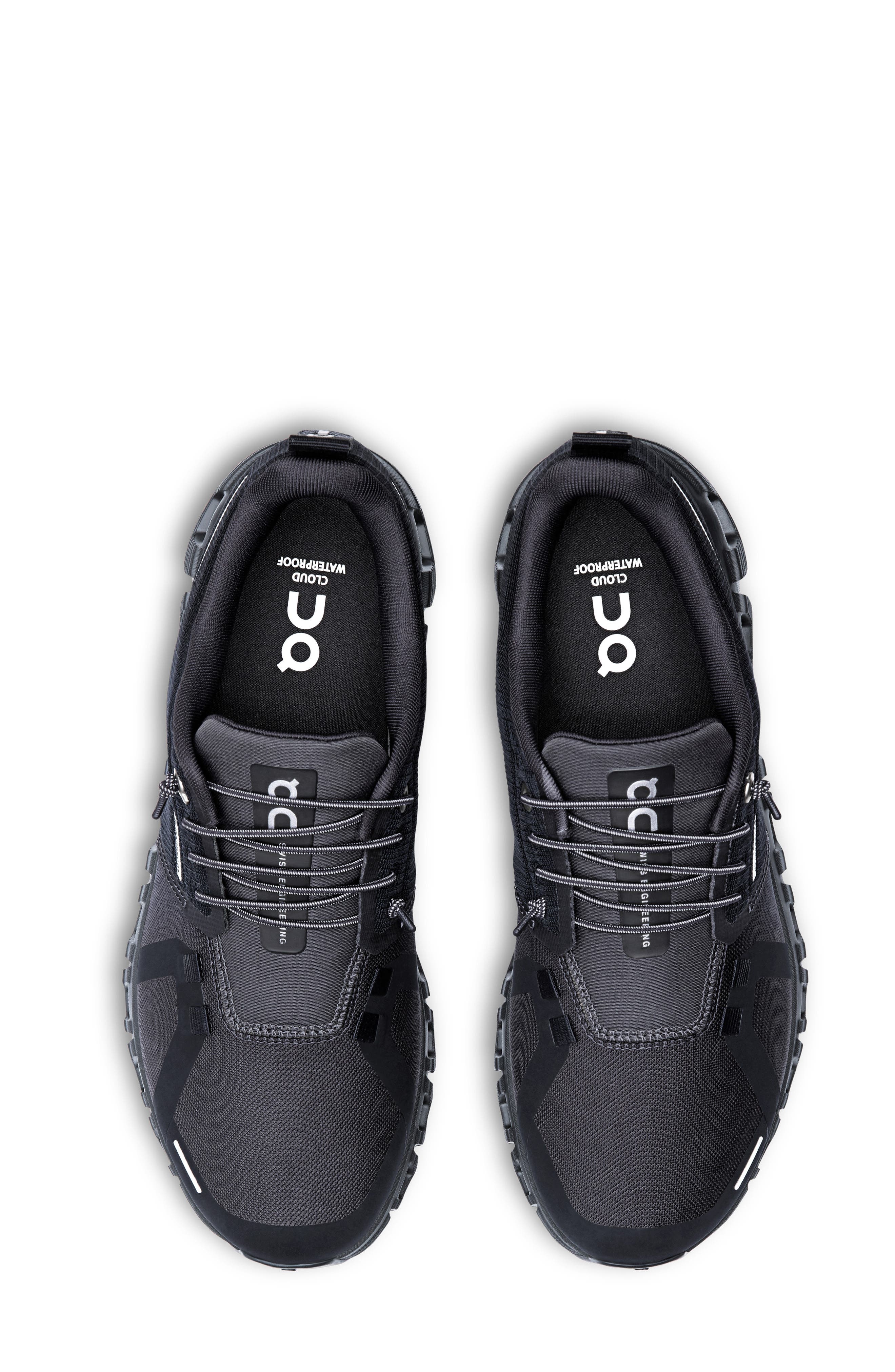 On Cloud 6 Waterproof Sneaker in Black/Black at Nordstrom - 4