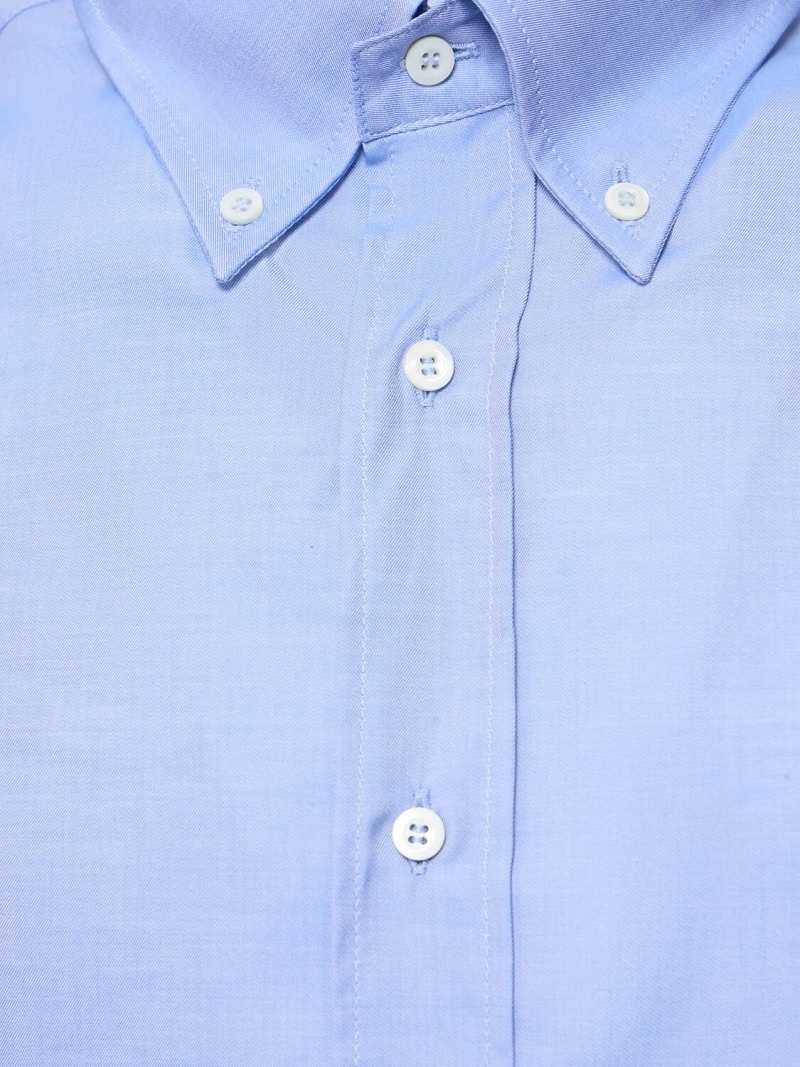 Cotton twill button down shirt - 5