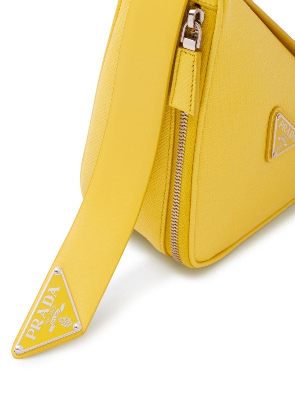 Triangle logo-plaque shoulder bag - 5