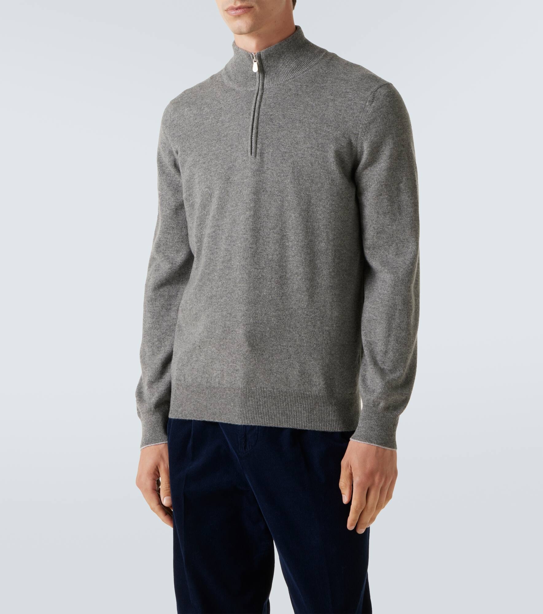 Cashmere half-zip sweater - 3