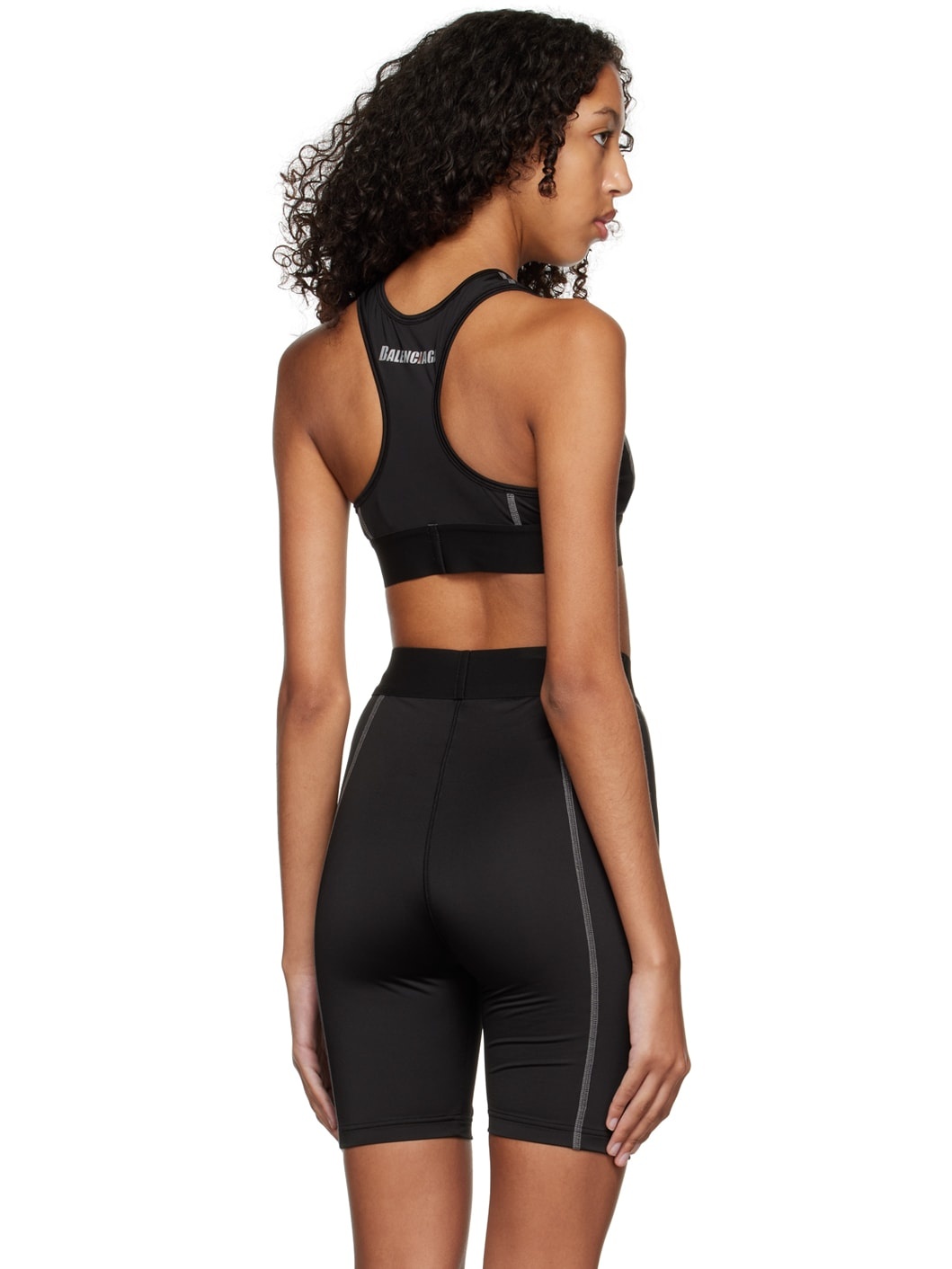 Black Sporty Bra - 3