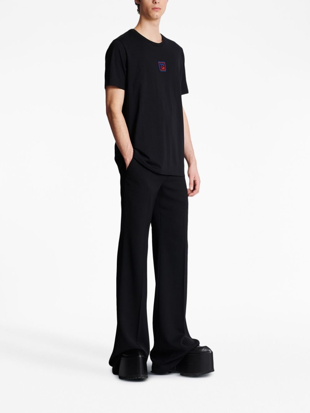 embroidered-logo short-sleeve T-shirt - 3