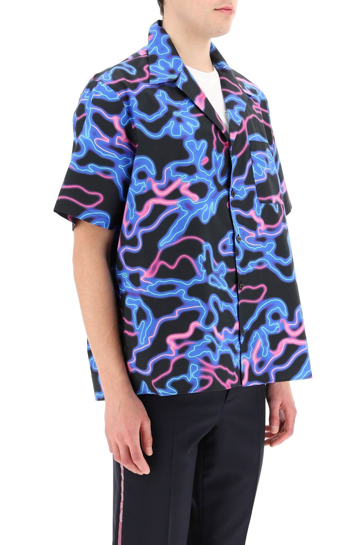 NEON CAMOU BOWLING SHIRT - 3