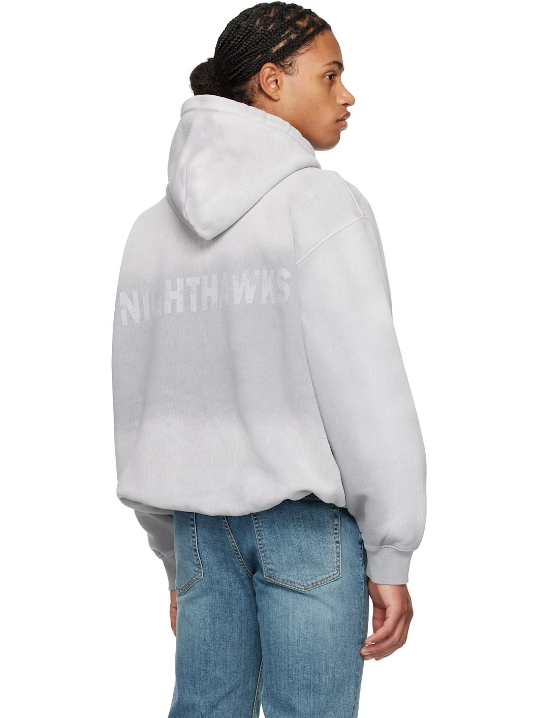 Gray Jersey Hoodie - 3