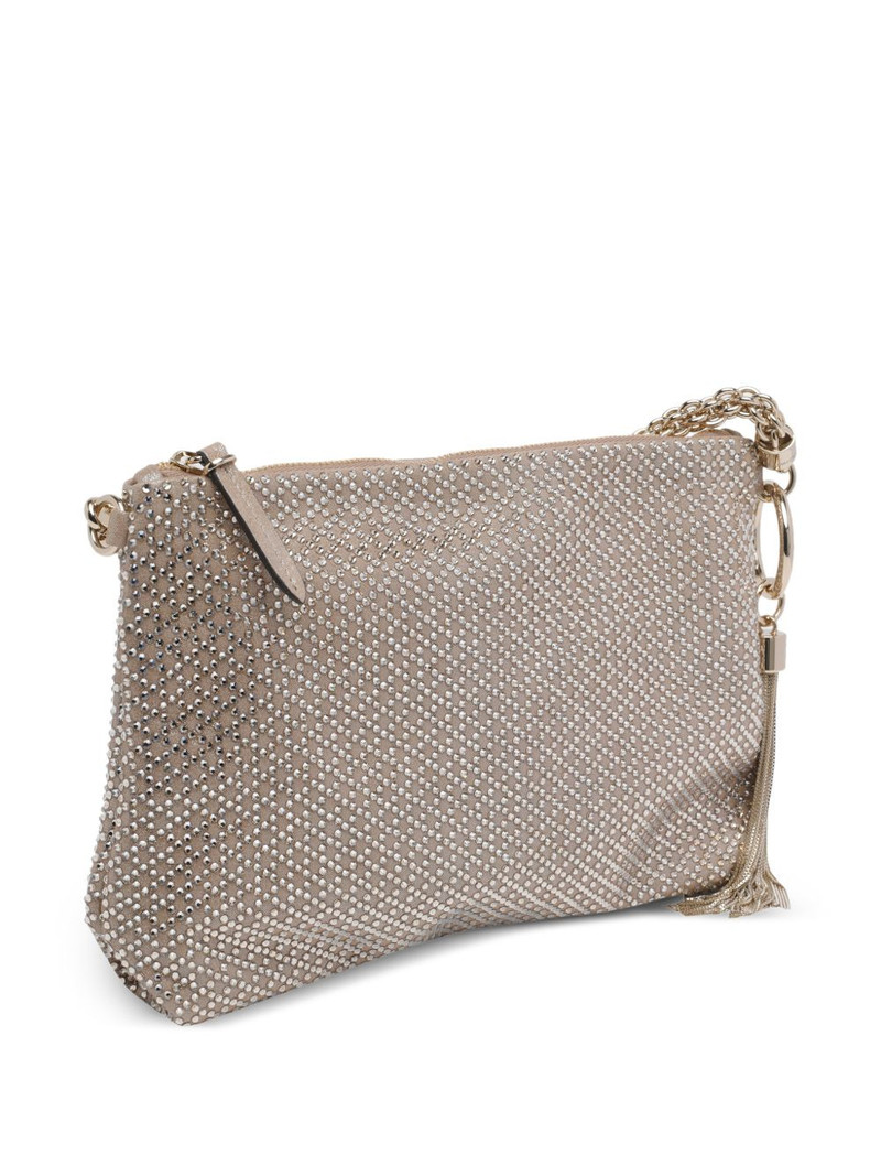 JIMMY CHOO Callie chain crystal-embellishment clutch outlook