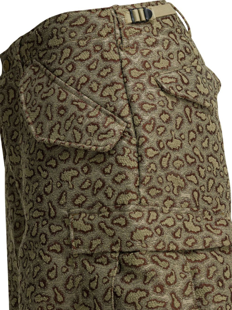 cargo animal-print trousers 4