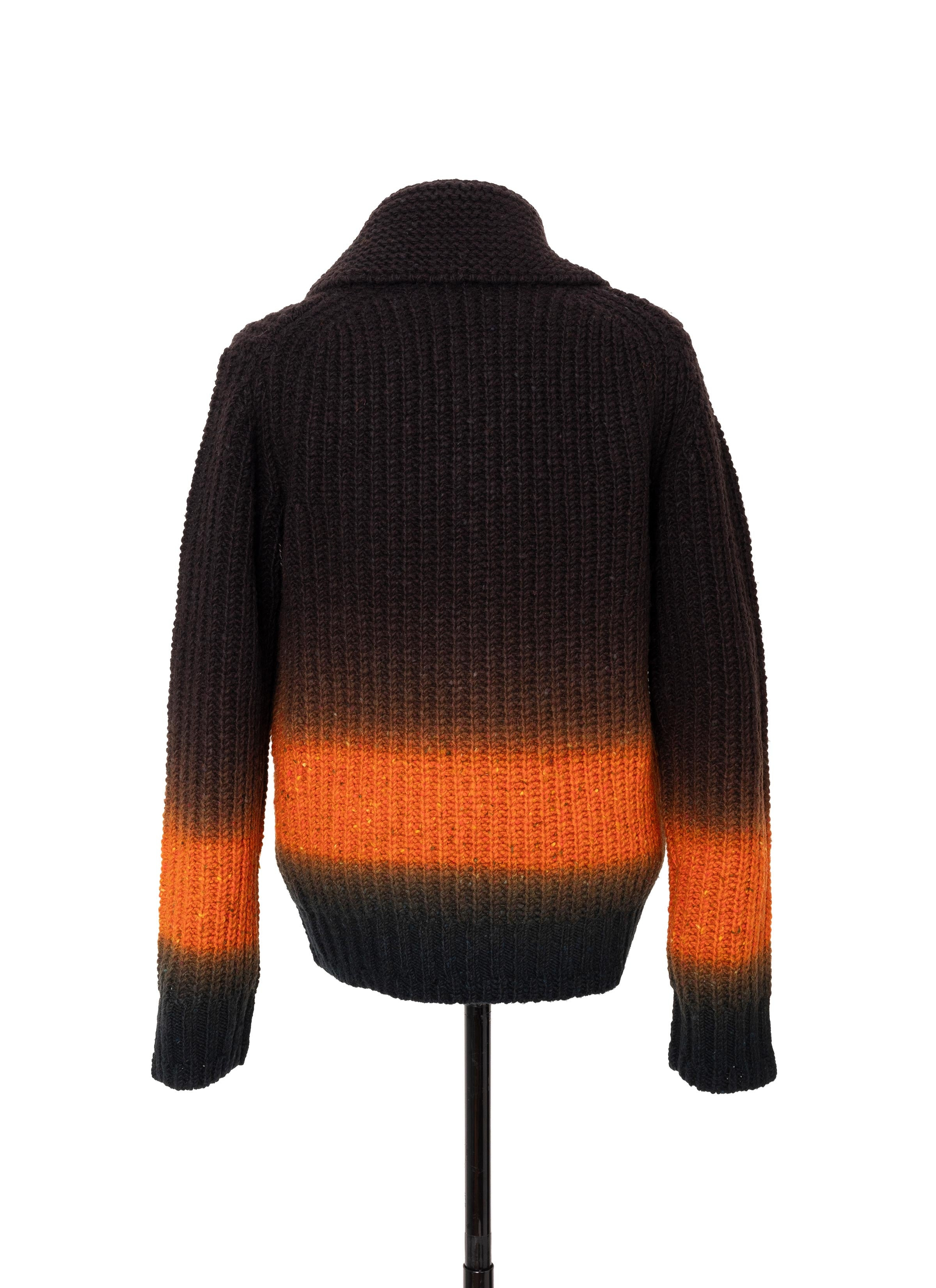 Garment Dye Wool Knit Cardigan - 3
