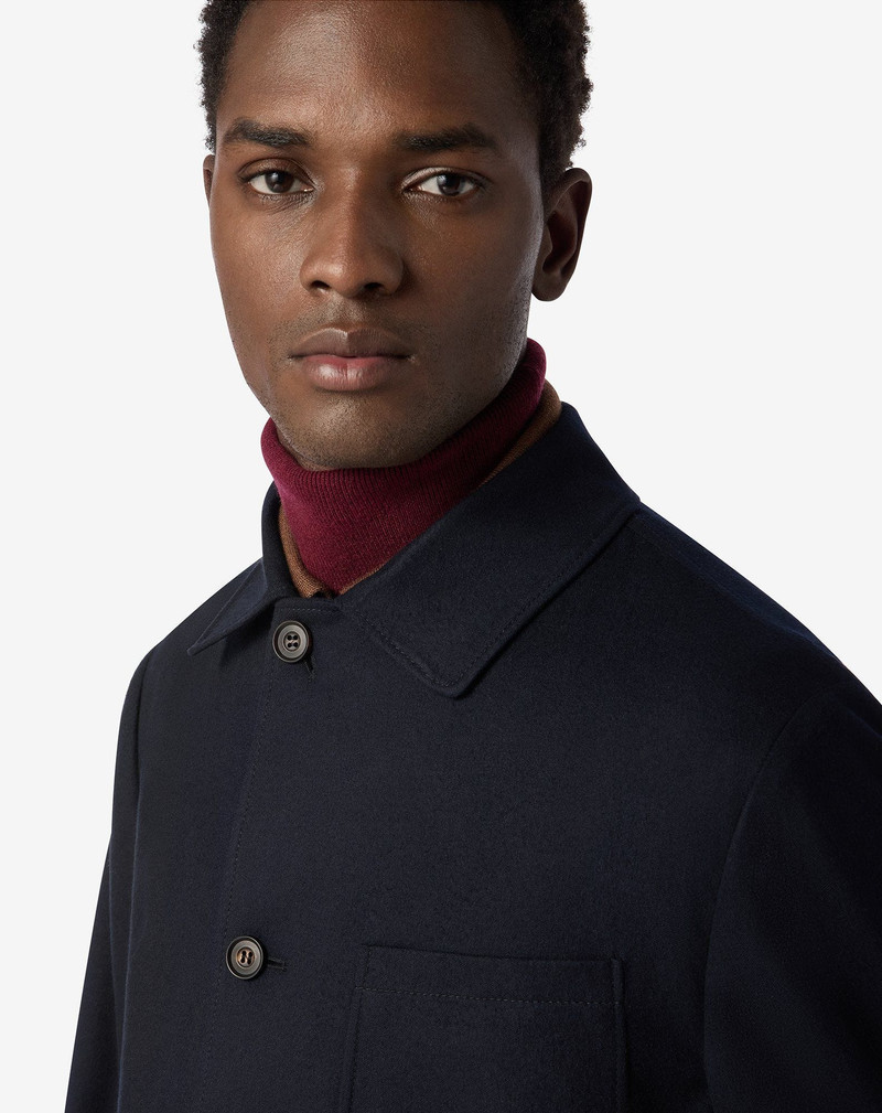 Unlined blue virgin wool jacket 4