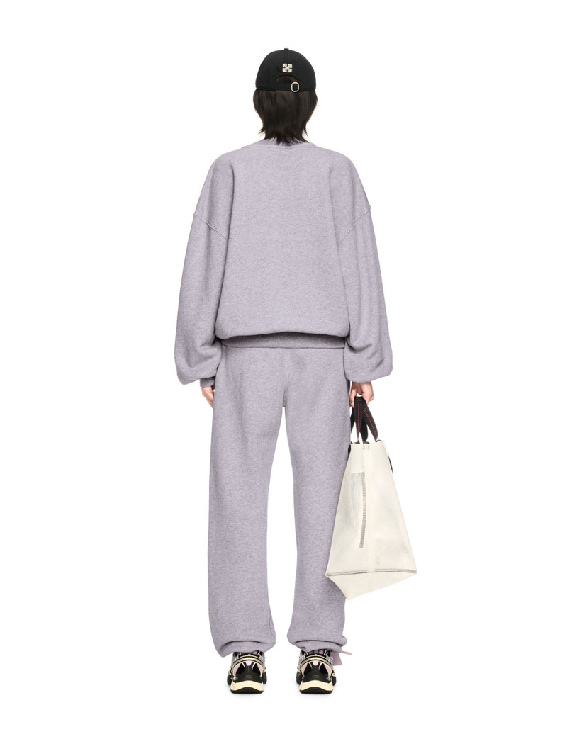 Gray Embroidered Ow Sweatpants 5