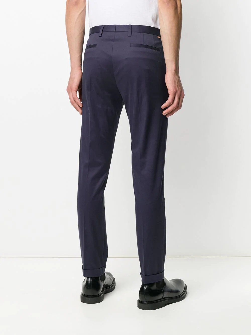 tapered leg tailored trousers - 4