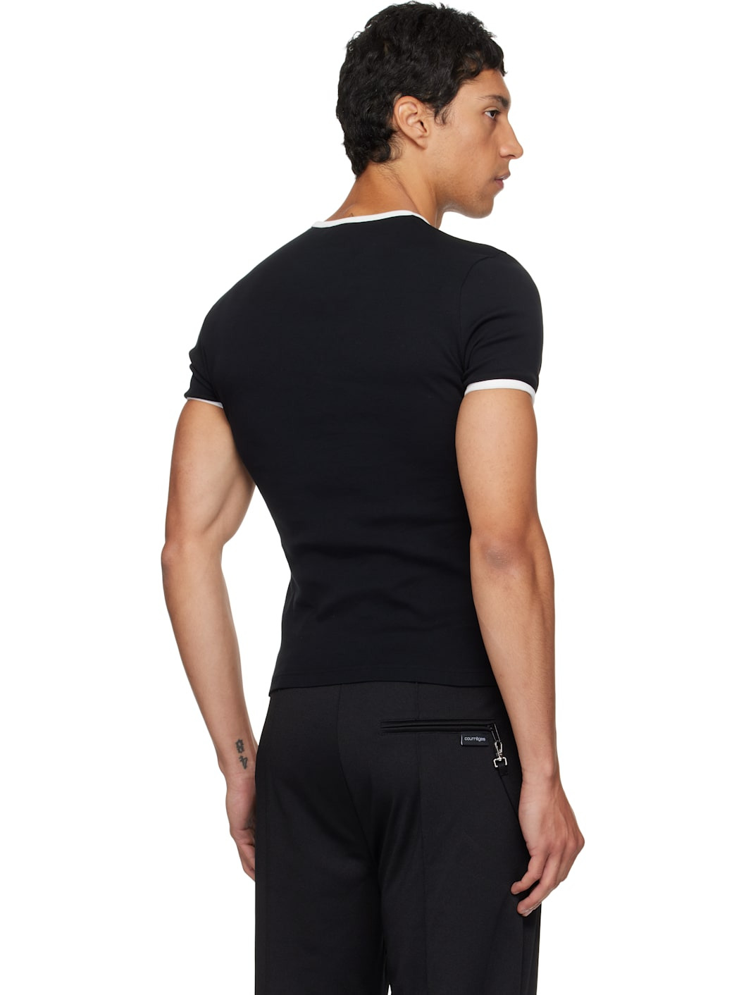 Black Signature Contrast T-shirt - 3