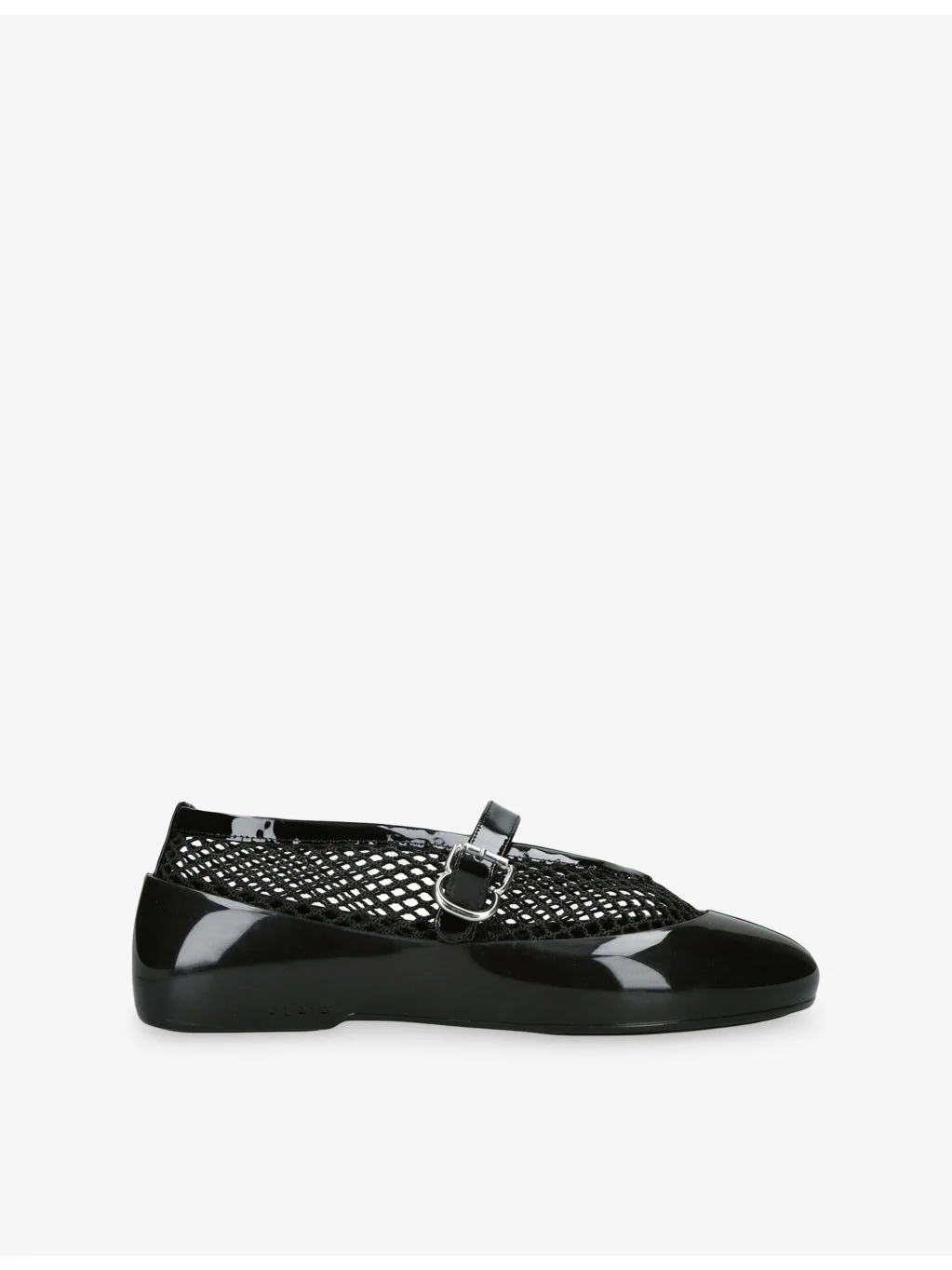Mesh Leather Ballet Flats - 1