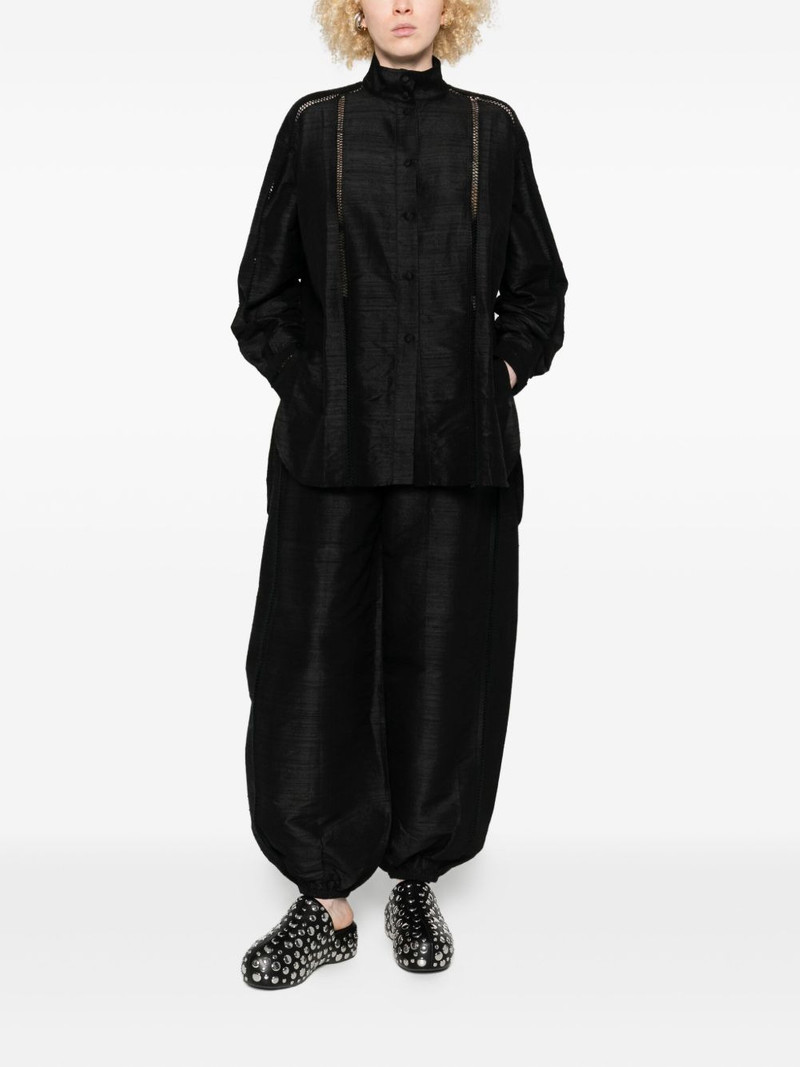 diotima lace-trimmed high-neck shirt outlook