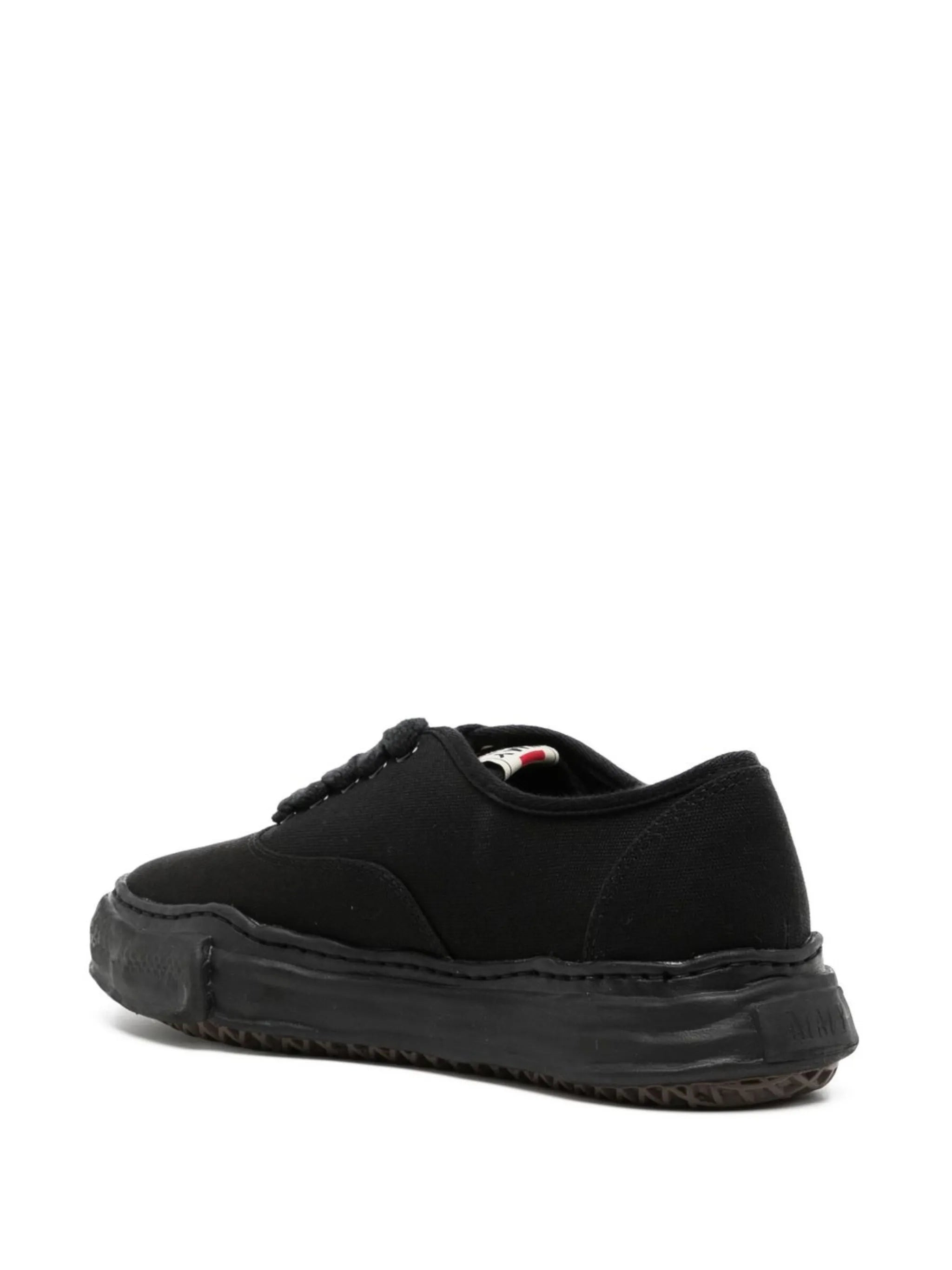 low-top canvas sneakers - 3