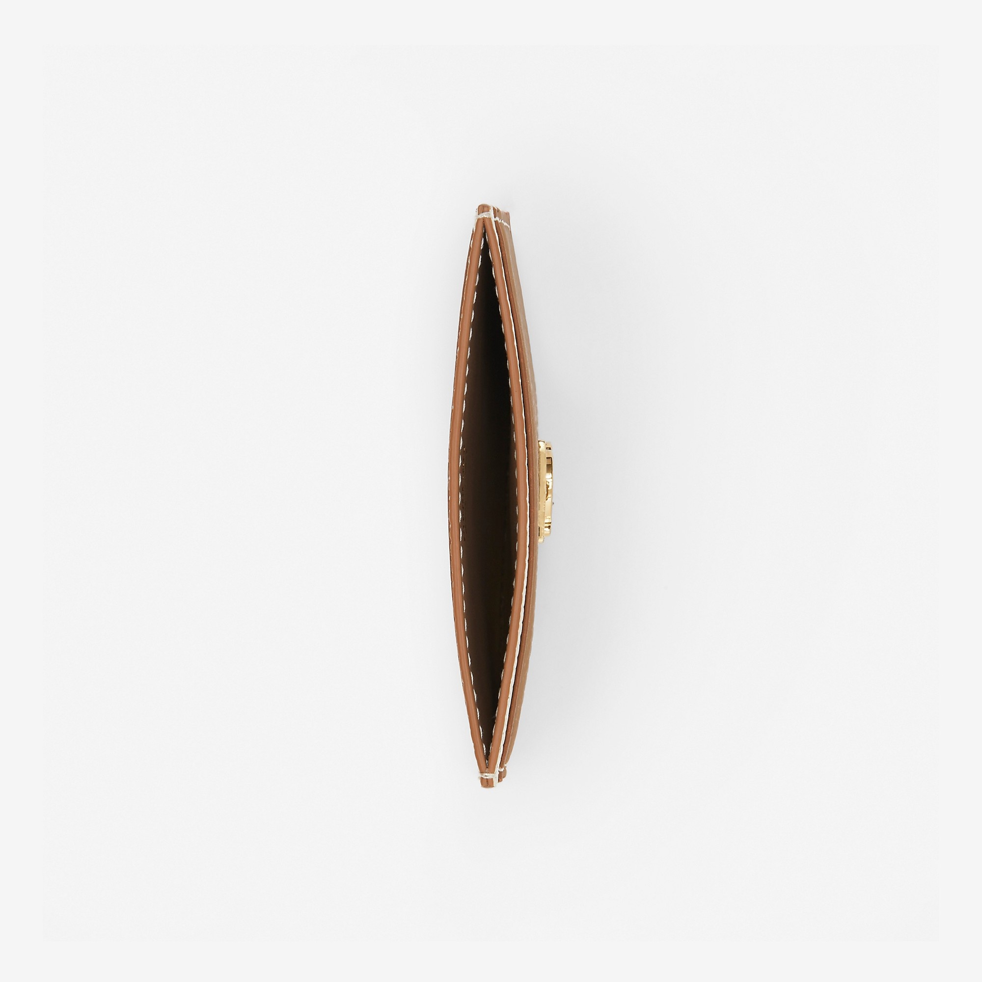 Tri-tone Grainy Leather TB Card Case - 2