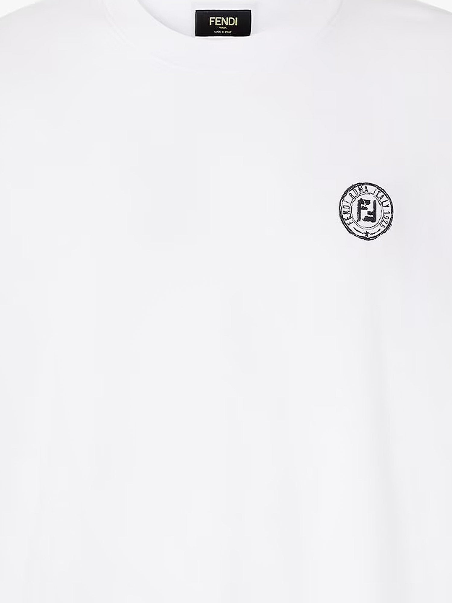 COTTON T-SHIRT WITH FF EMBROIDERY - 3