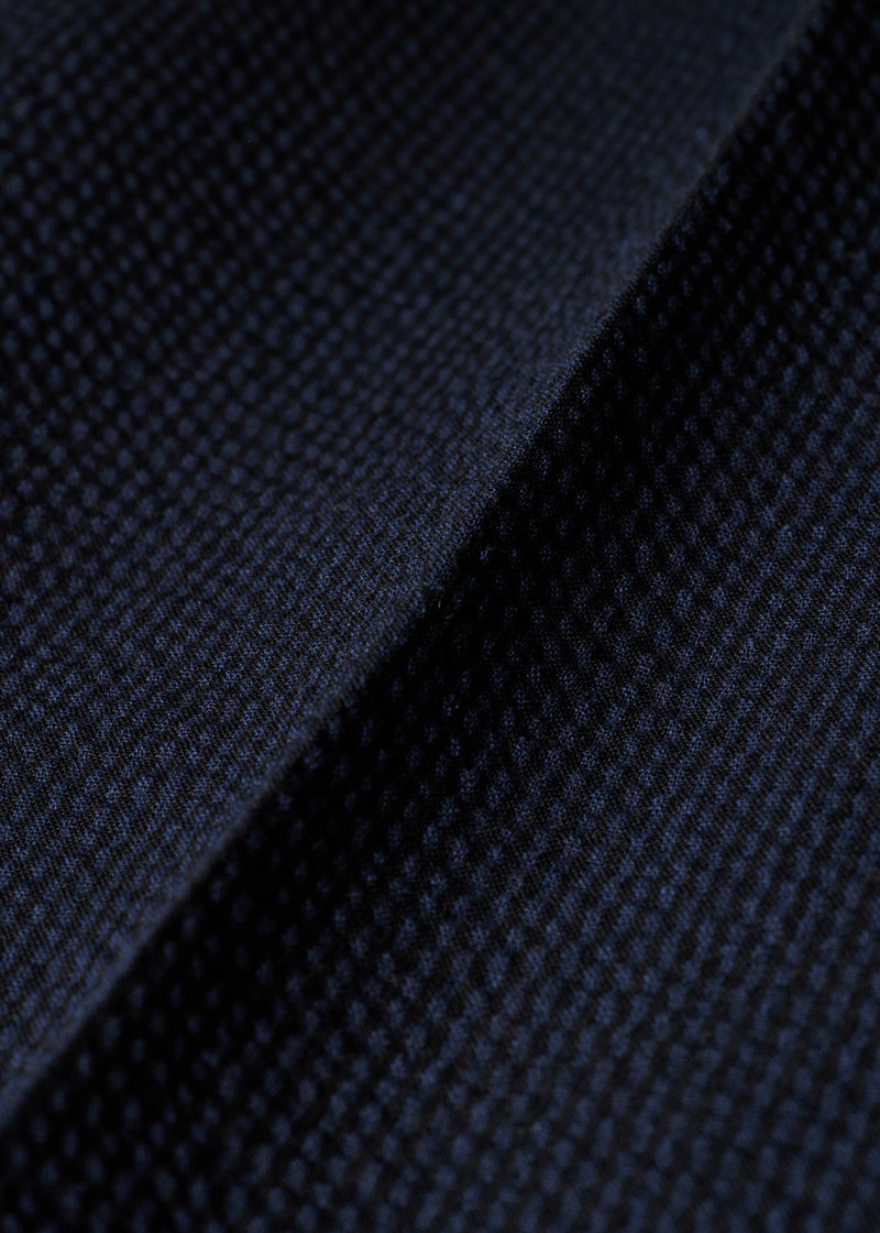 Slim-Fit Navy Cotton-Blend Seersucker Stripe Trousers 5
