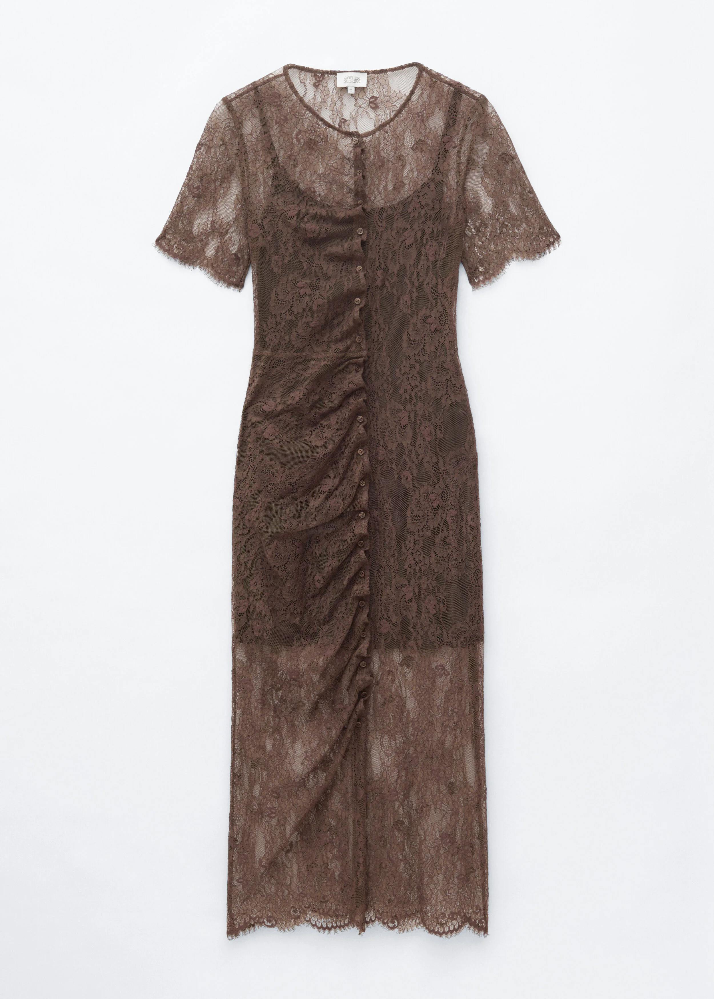 Scalloped Lace Dress - 1
