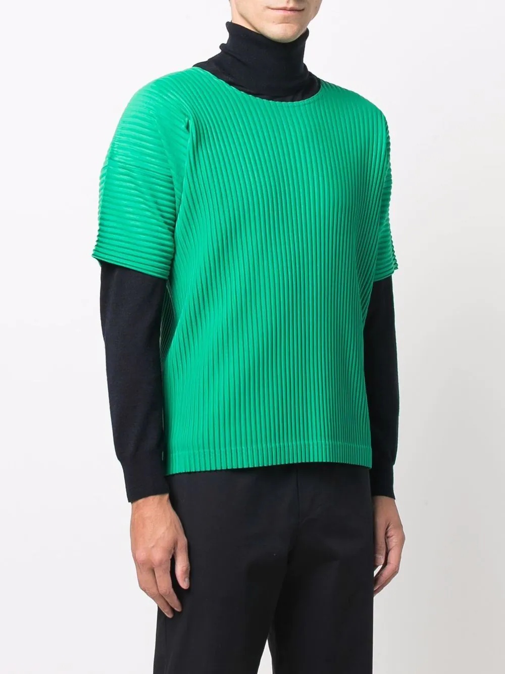 ribbed round-neck T-shirt - 3