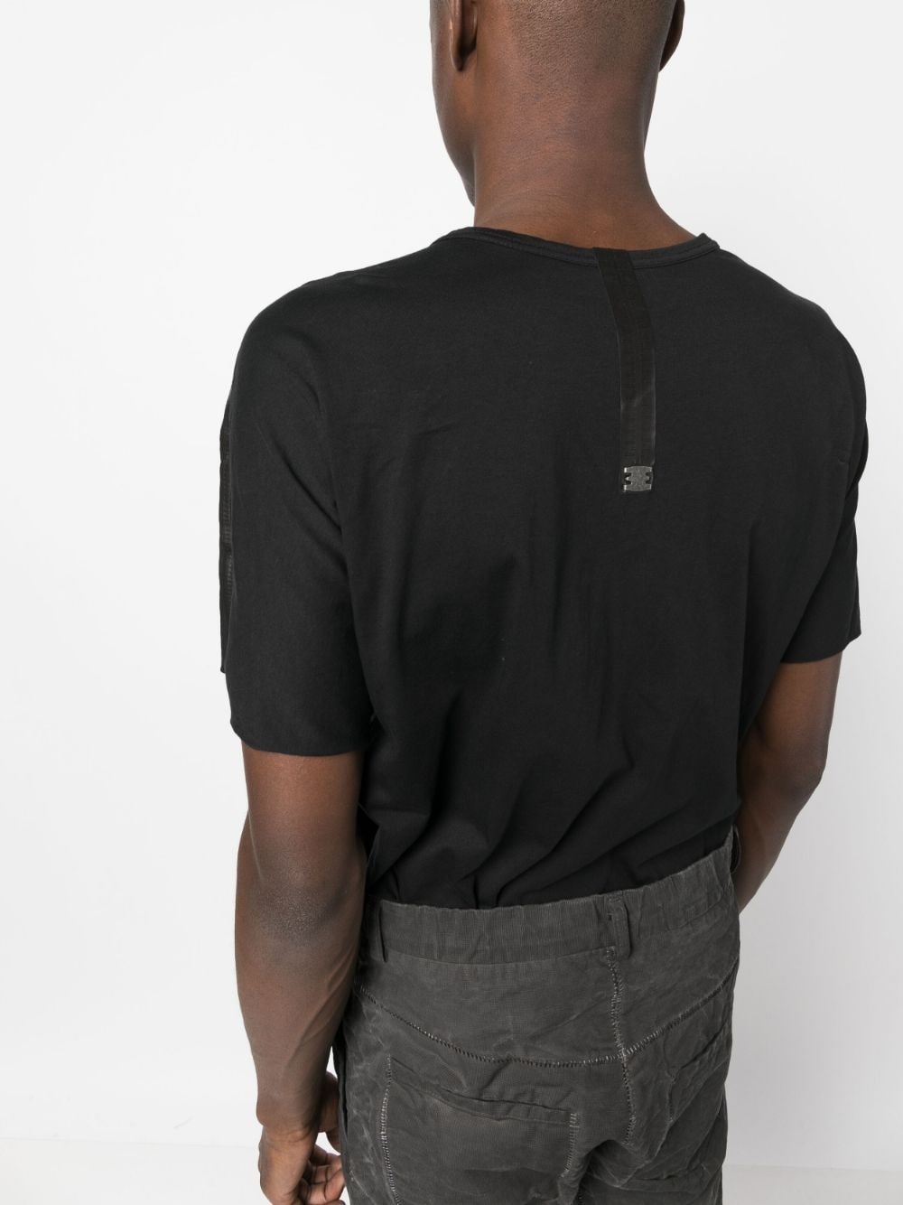 Mister leather-straps cotton T-shirt - 5