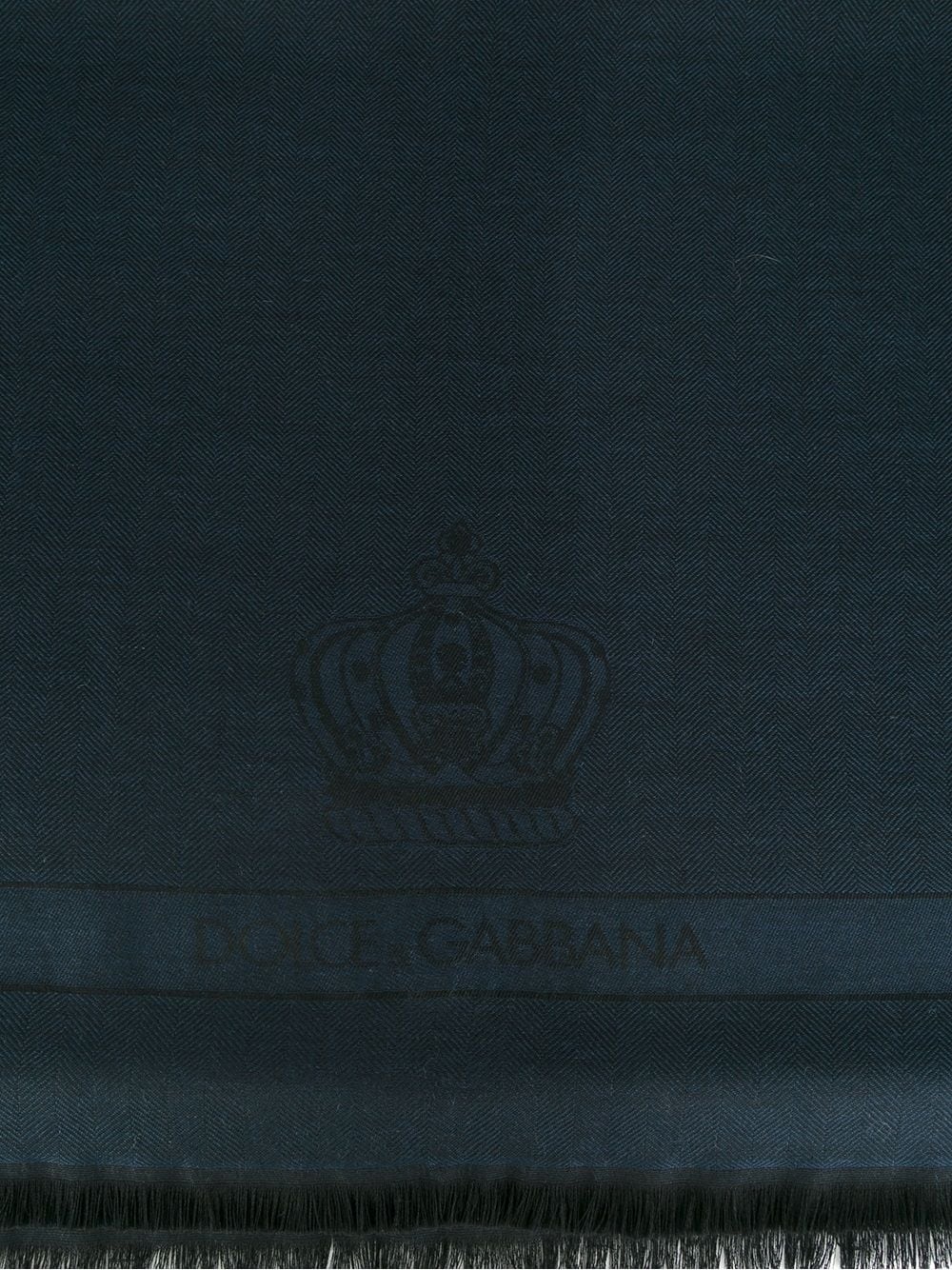 cashmere crown and logo knitted scarf - 3