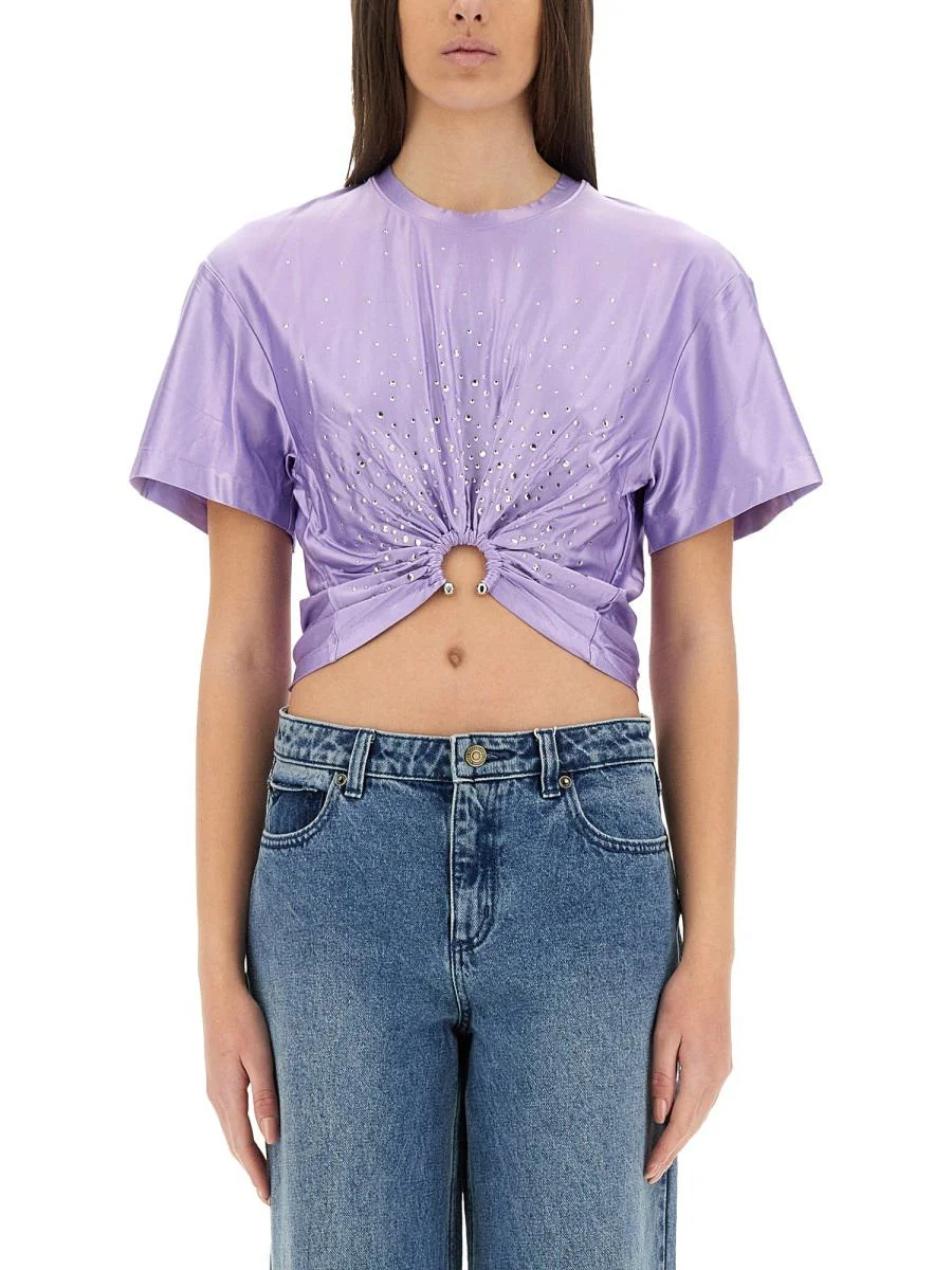 Rabanne Cropped T-Shirt - 1