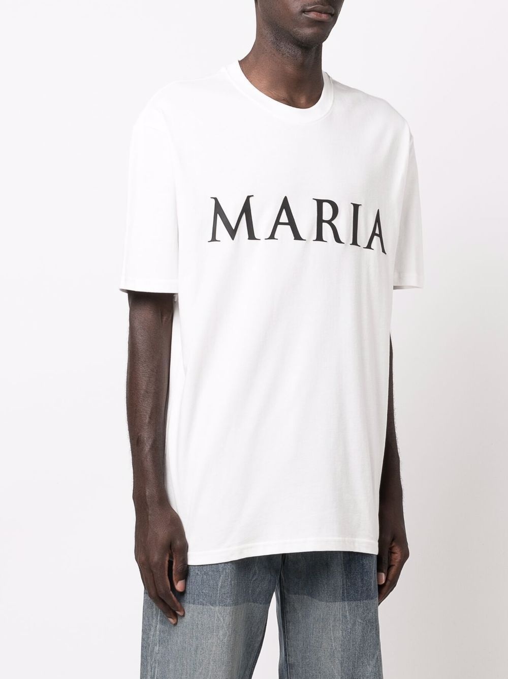 Maria slogan-print organic cotton T-shirt - 4