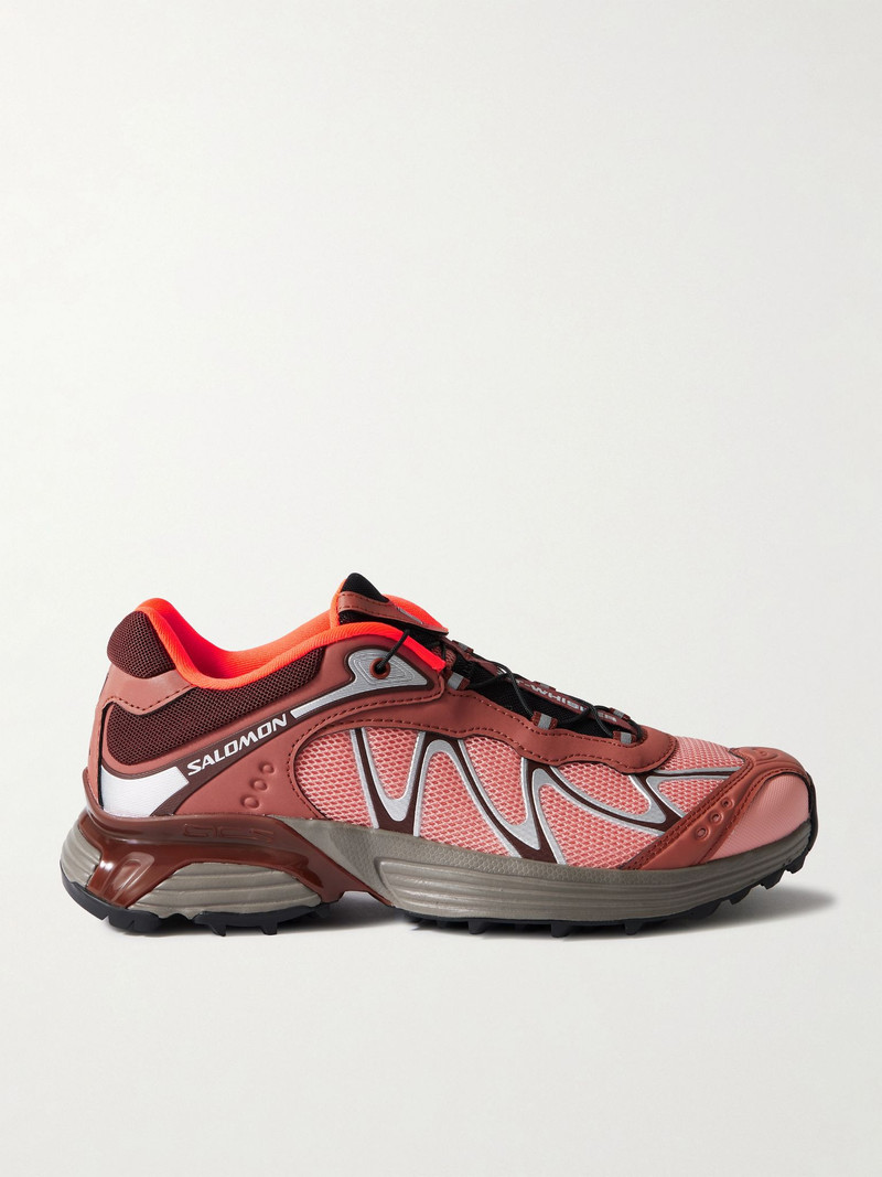 XT-Whisper rubber-trimmed mesh sneakers Red 1
