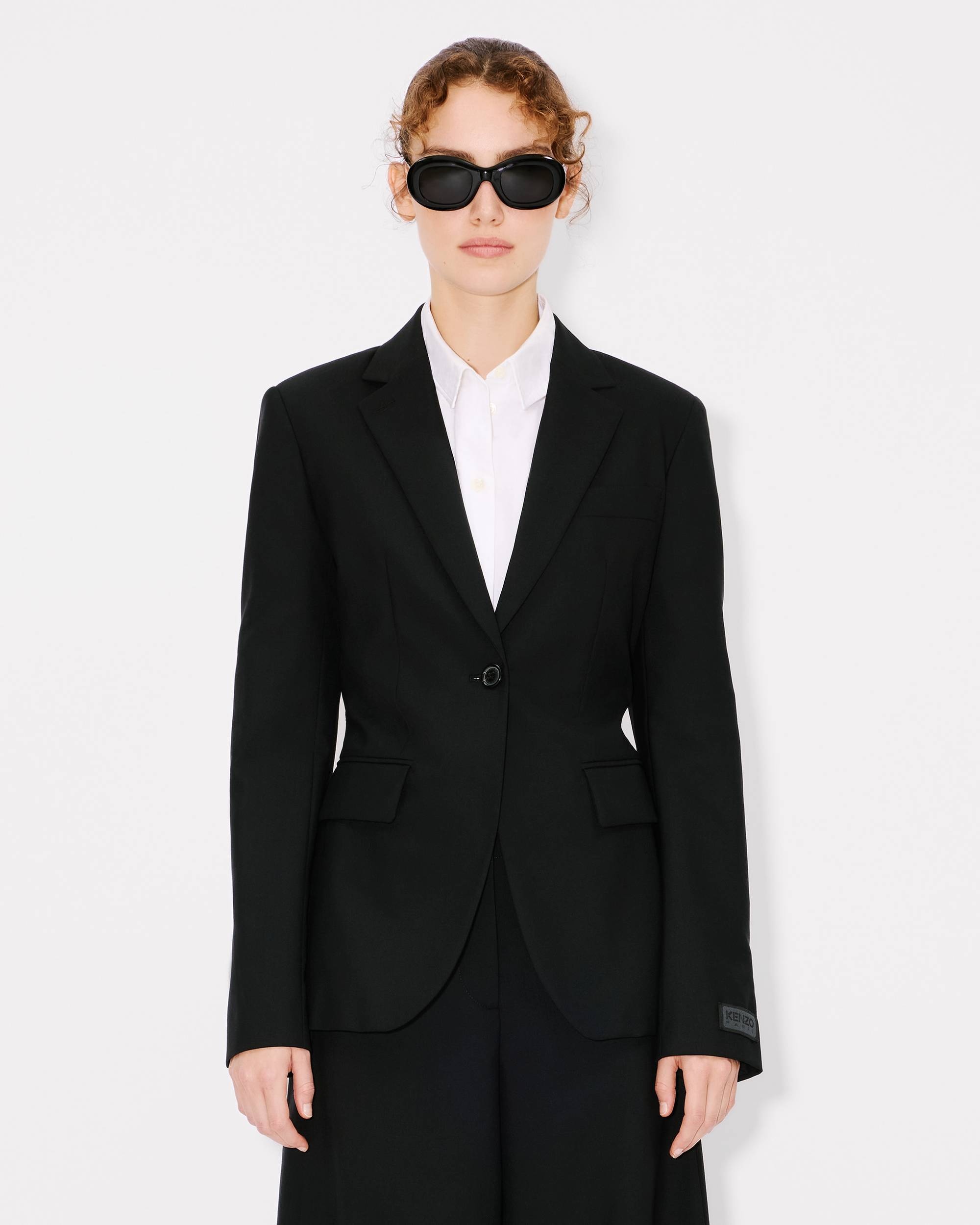 Waisted blazer in virgin wool - 4