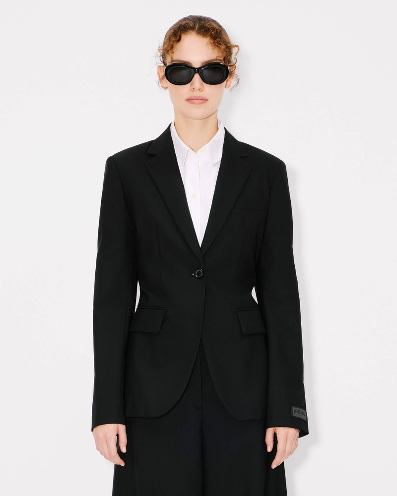 Waisted blazer in virgin wool 4