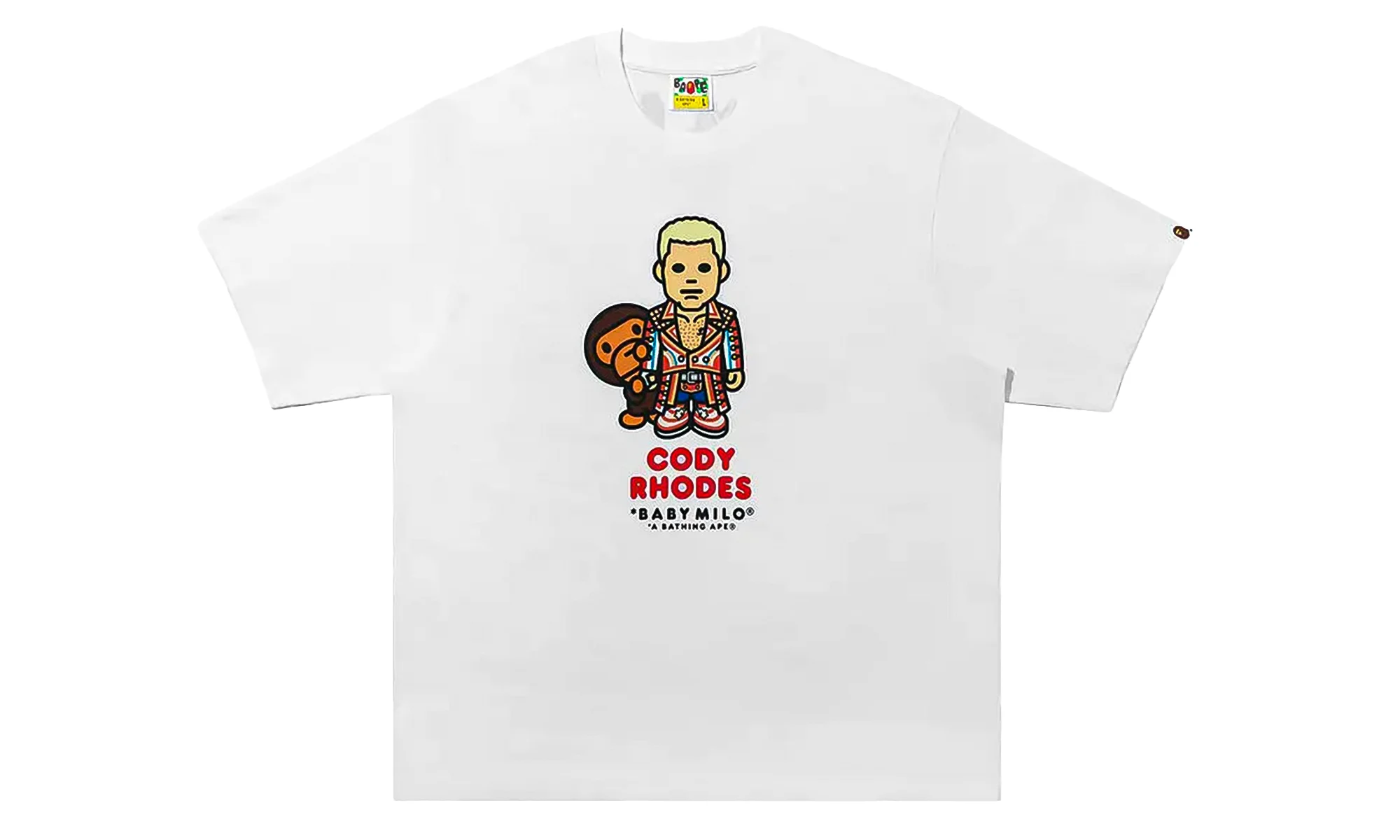 WWE Cody Rhodes Baby Milo Relaxed Fit Tee "White" BPTE0002WE WHT - 1